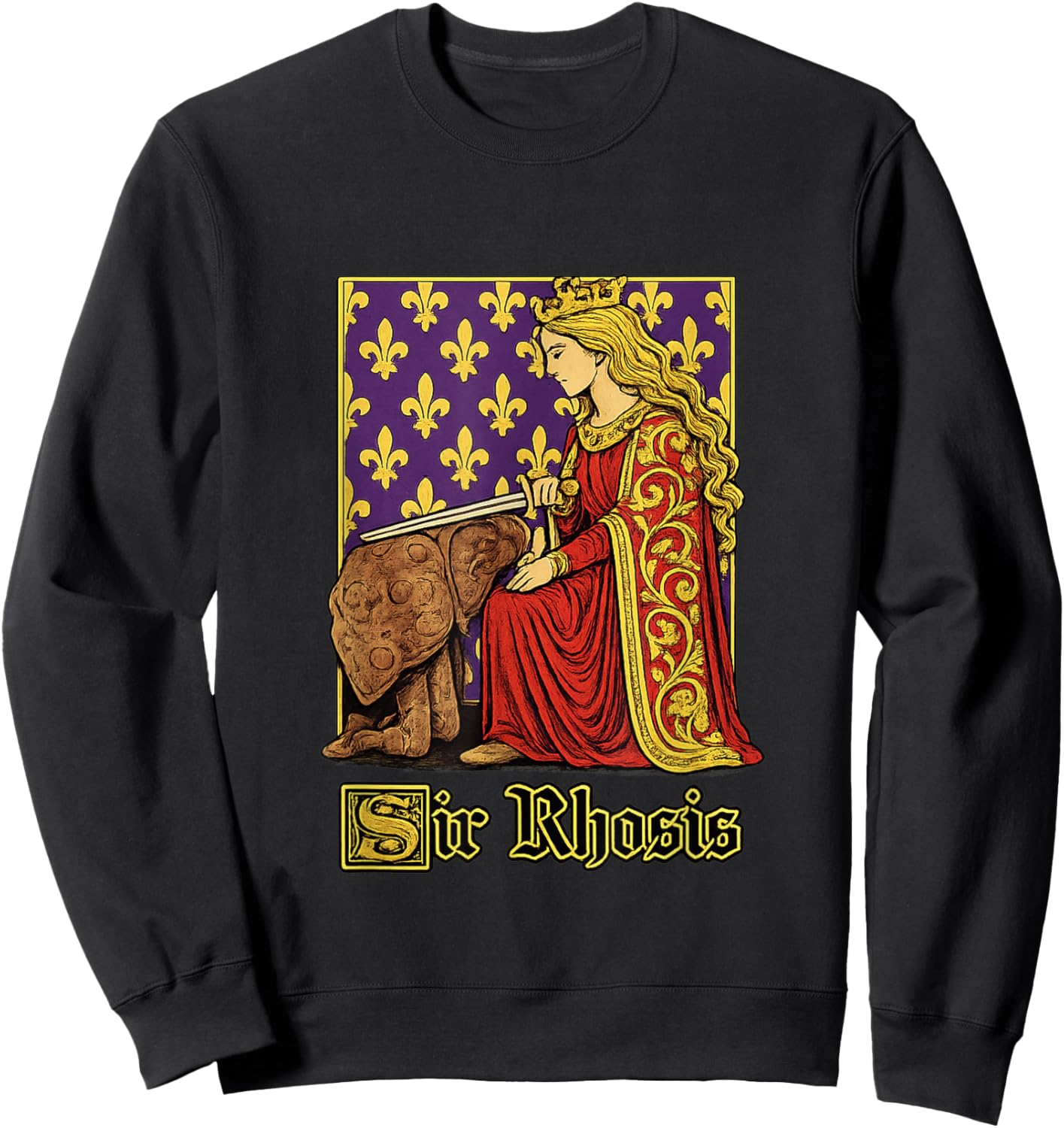 Sir Rhosis Lustiger Gen-Z-Brainrot-Meme, schlüpfriger Humor-Slang-Gag Sweatshirt - Sweatshirt | Black