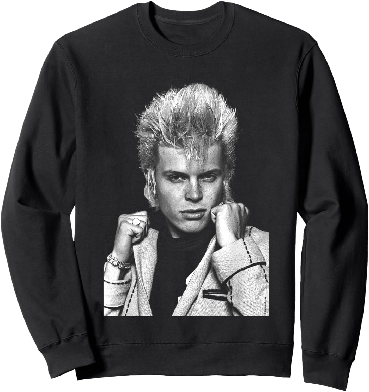 Singer Billy Idol in 1979 by Allan Ballard Sweatshirt - Sweatshirt | Black