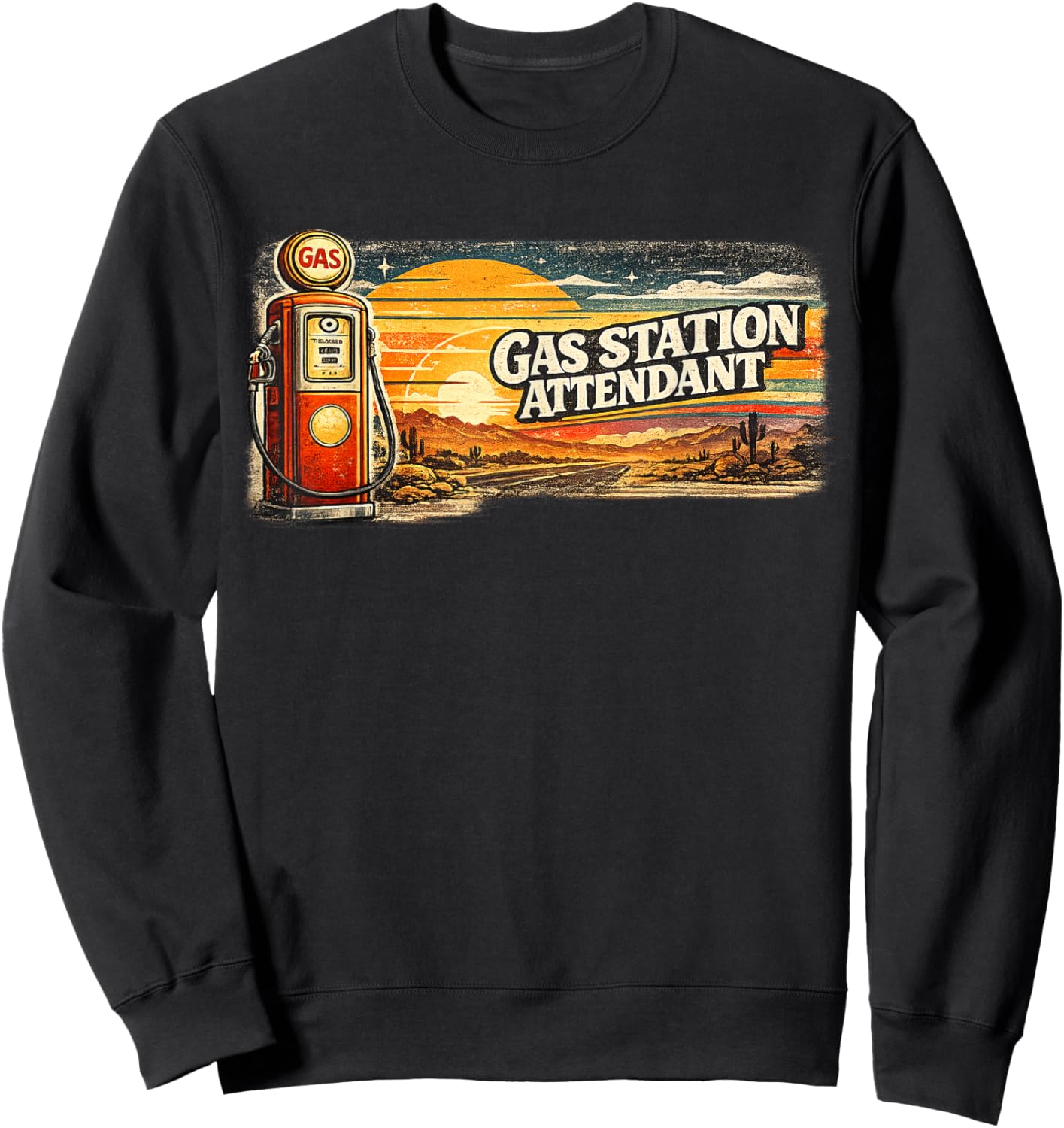 Gas Station Attendant Sweatshirt - Sweatshirt | Black