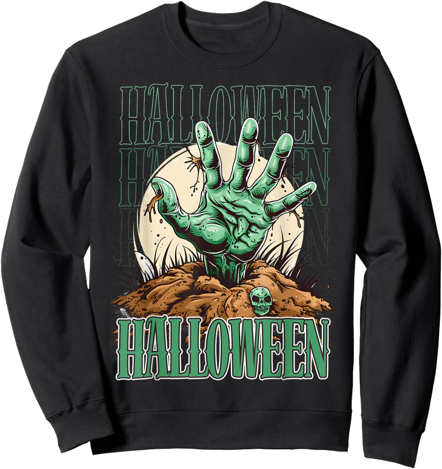 Scary night ghost design for those who love dark stories Sweatshirt - Sweatshirt | Black