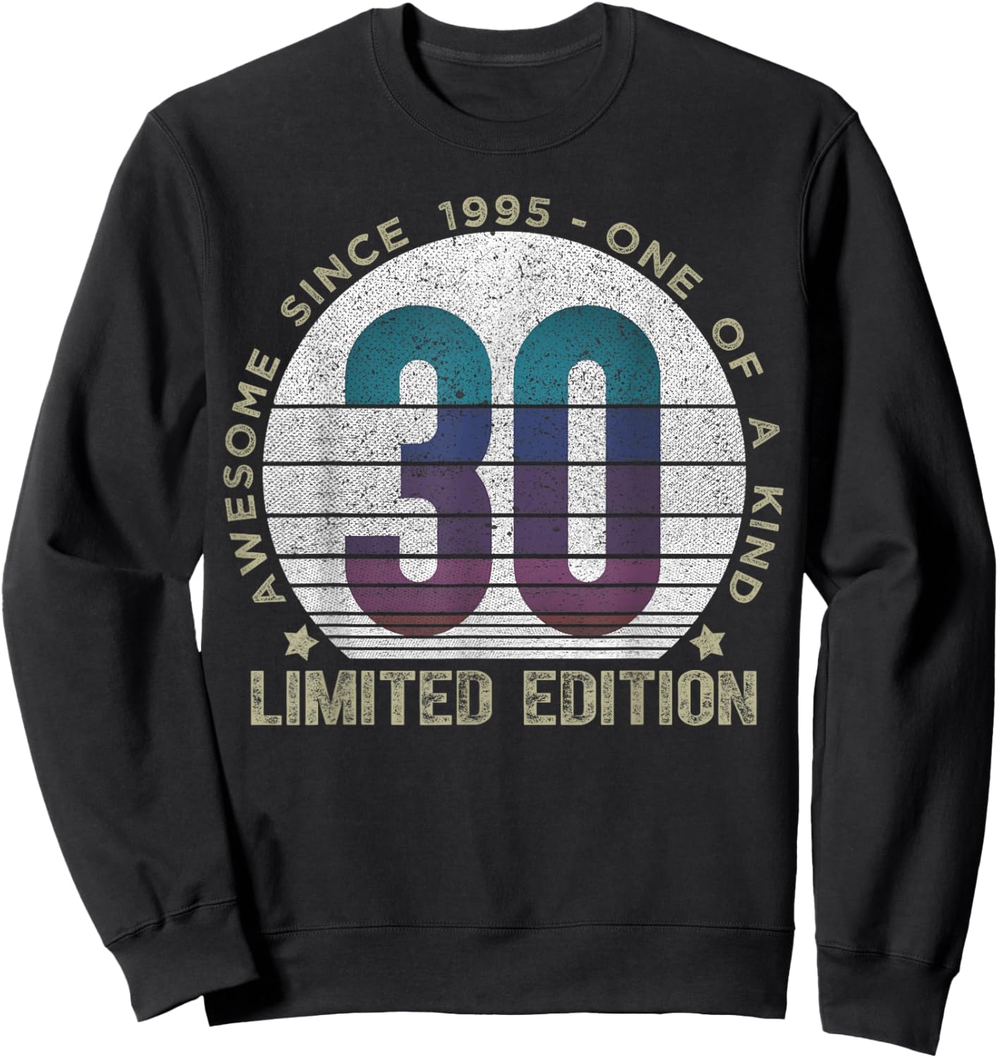 30 Year Old Gifts Vintage 1995 Limited Edition 30th Birthday Sweatshirt - Sweatshirt | Black