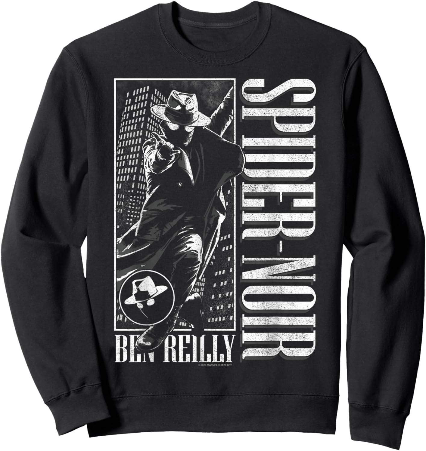 Marvel Spider-Noir Series Ben Reilly Spider-Noir Swinging Sweatshirt - Sweatshirt | Black