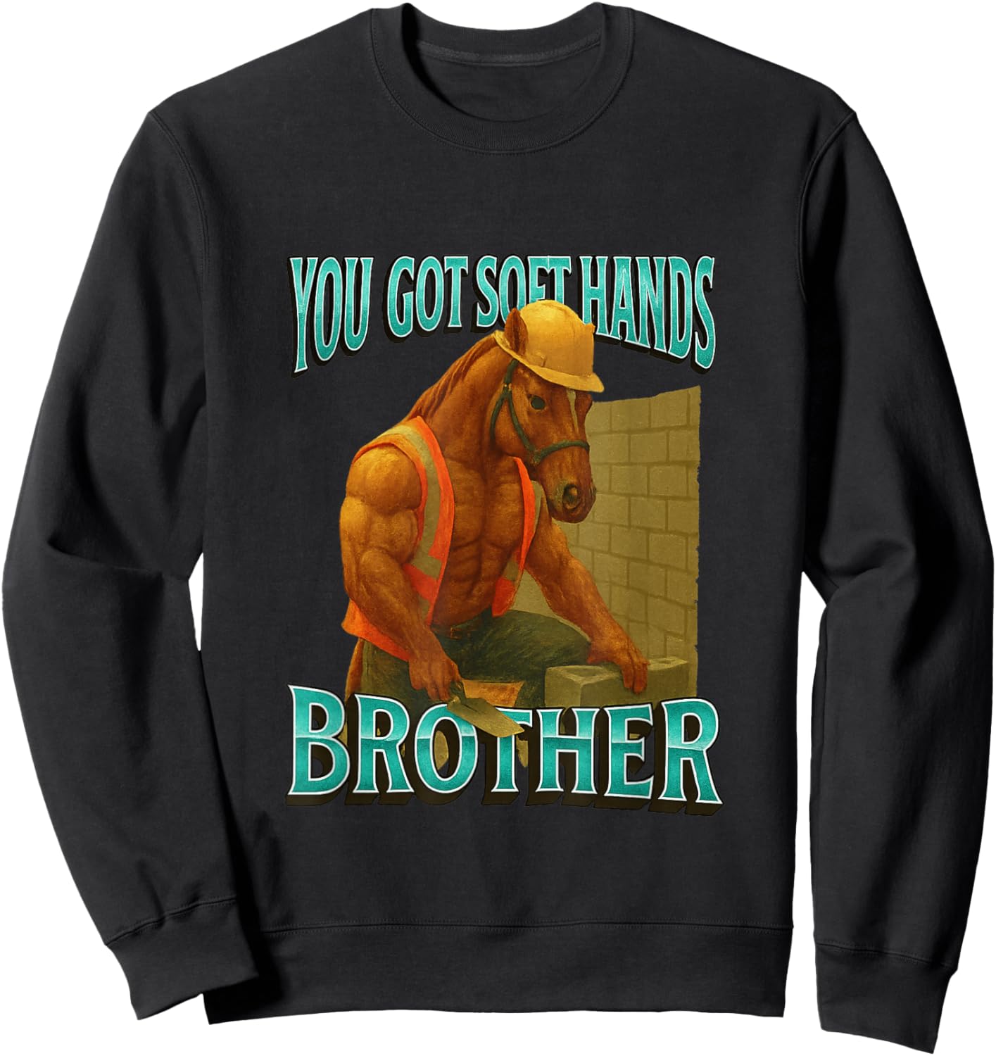 Funny Gen Z Raunchy Meme Brainrot Sweatshirt - Sweatshirt | Black