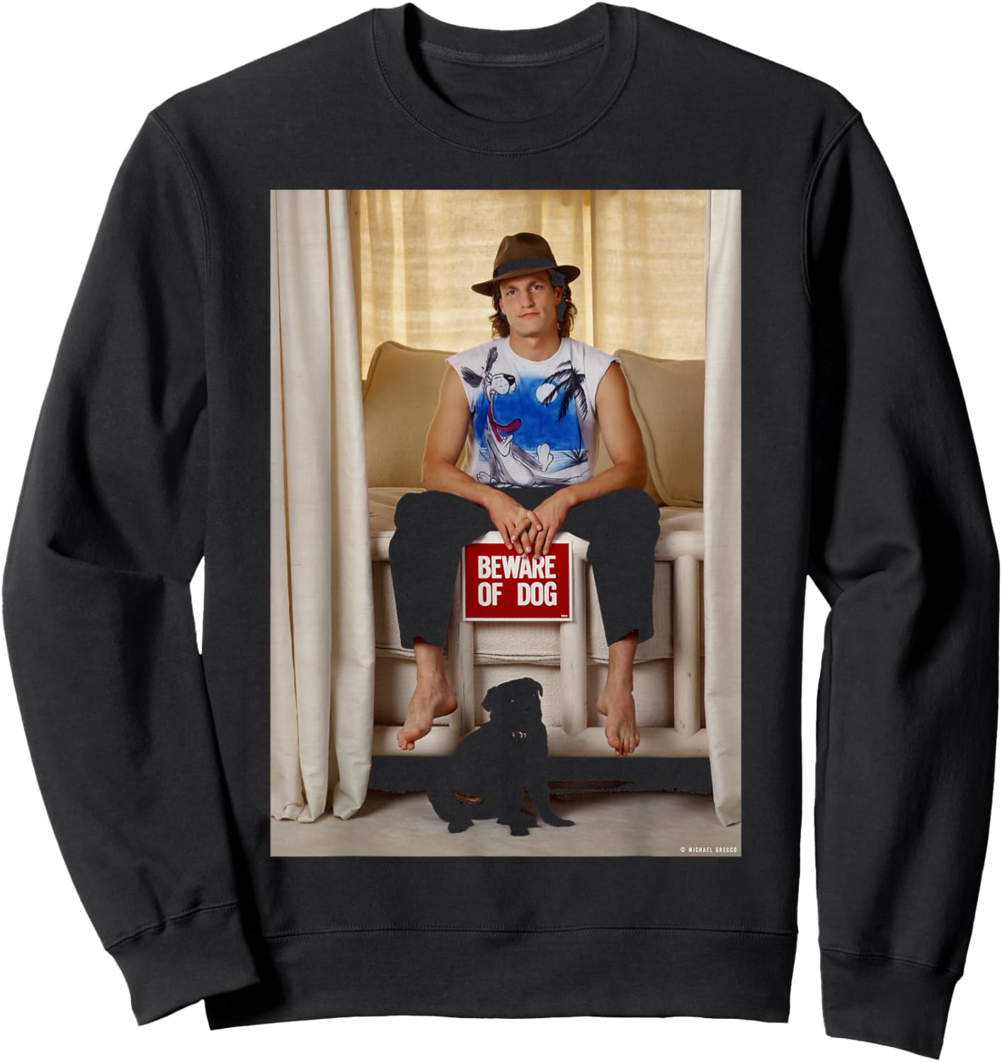 Woody Harrelson Natural Born Killers Cheers Michael Grecco Sweatshirt - Sweatshirt | Black