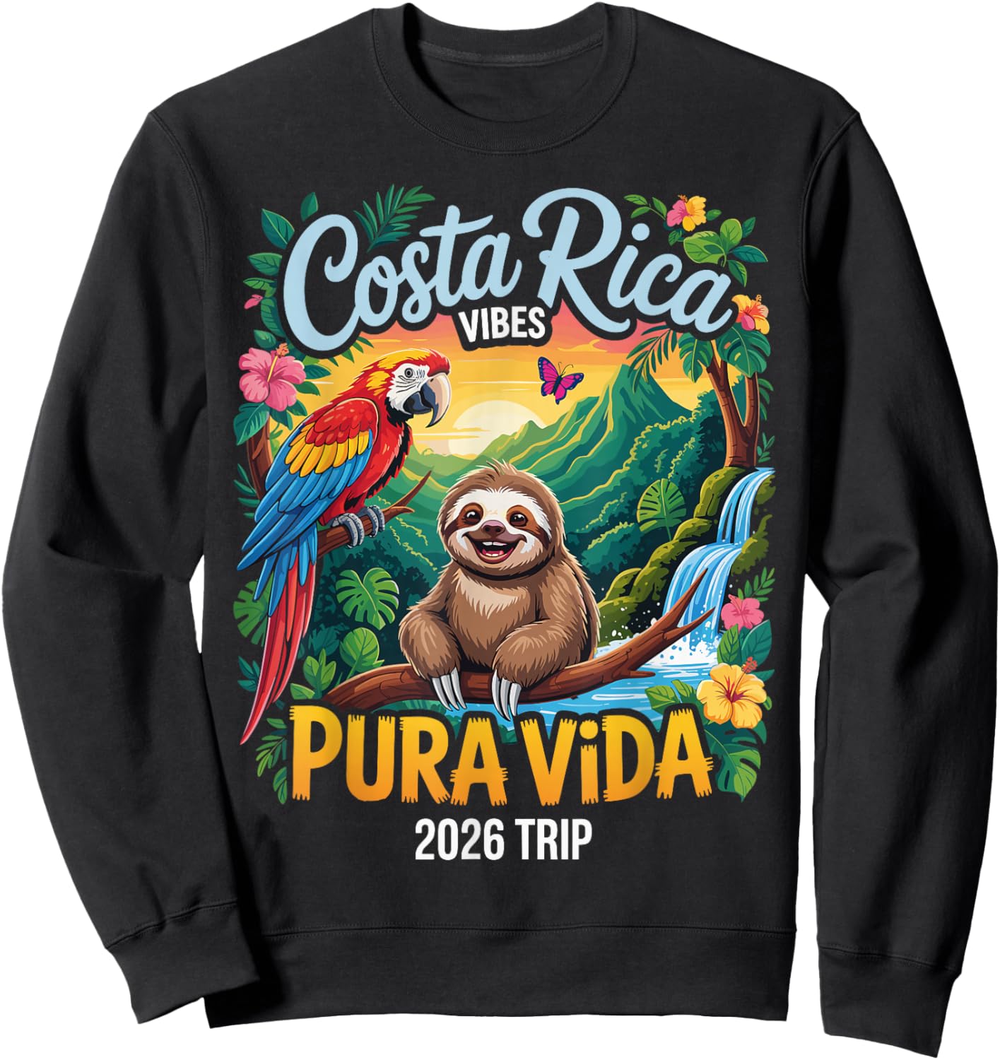 Costa Rica 2026 Vibes Sweatshirt - Sweatshirt | Black