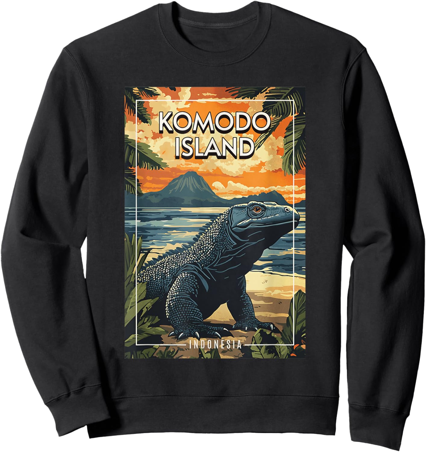 Komodo Island Souvenir / Komodo Island Sweatshirt - Sweatshirt | Black