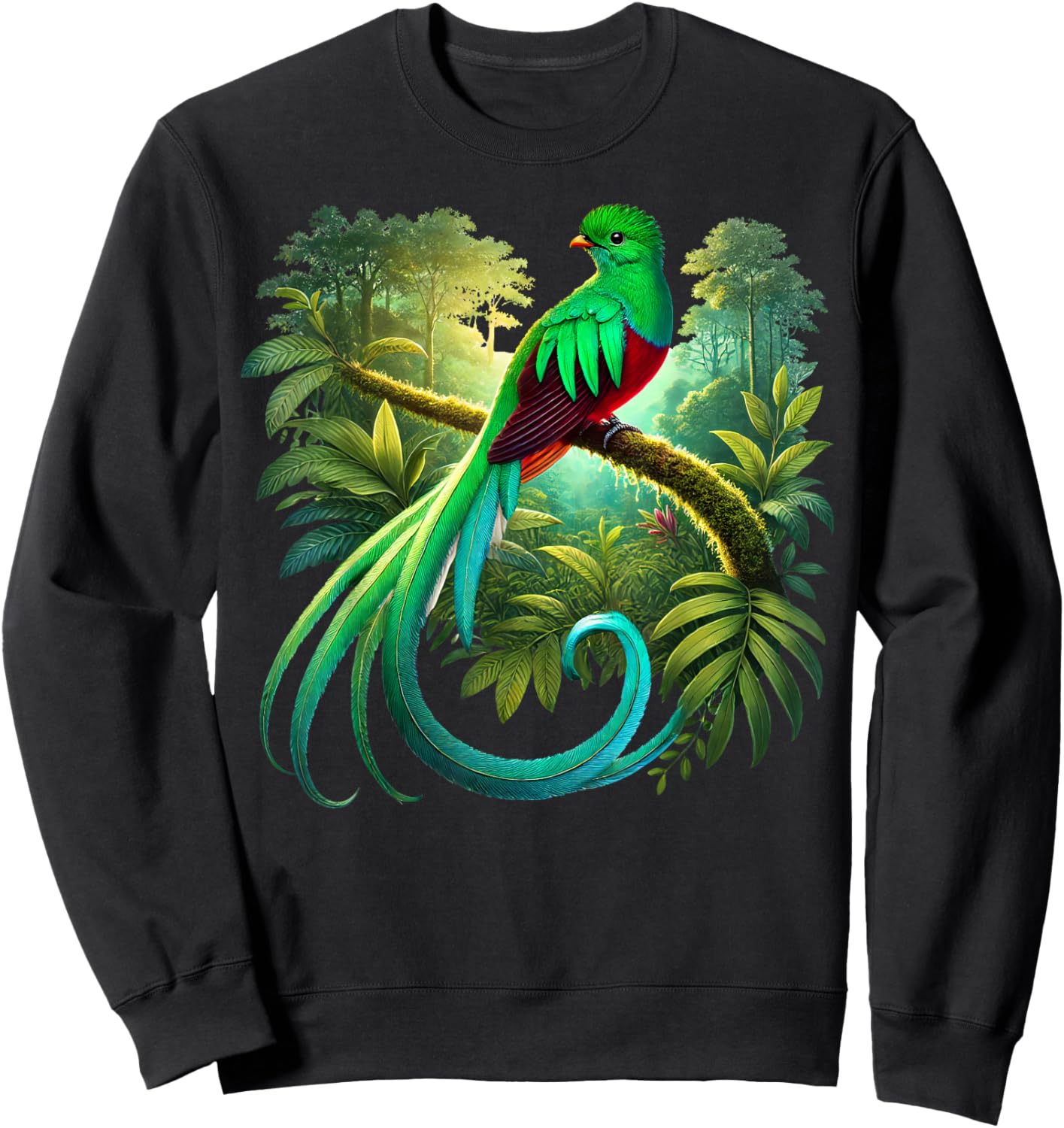 Quetzal Guatemala Chapin Antigua Tikal Tradicional Maya 502 Sweatshirt - Sweatshirt | Black