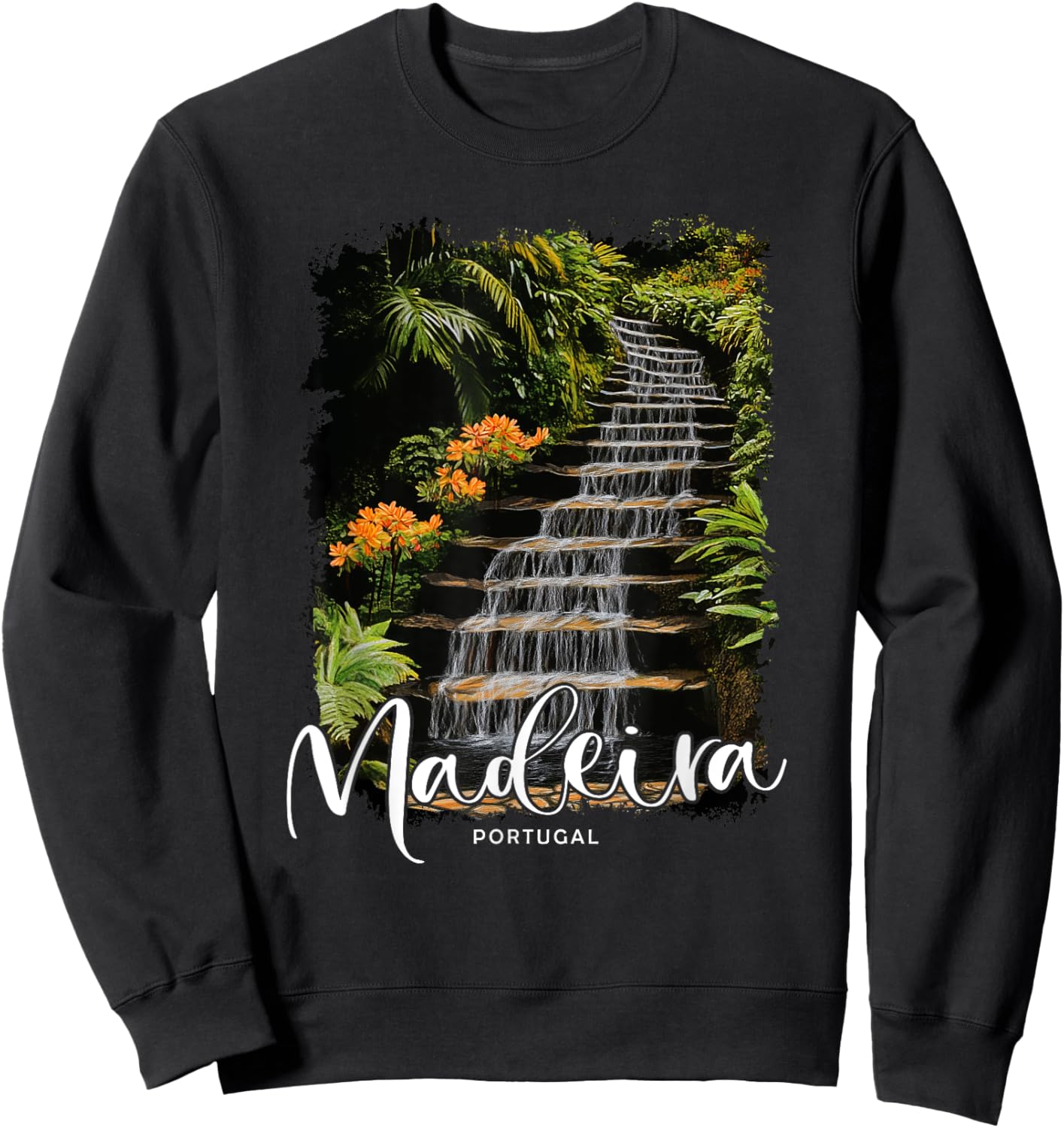Madeira Island Portugal Vacation Souvenir Trip For Travelers Sweatshirt - Sweatshirt | Black