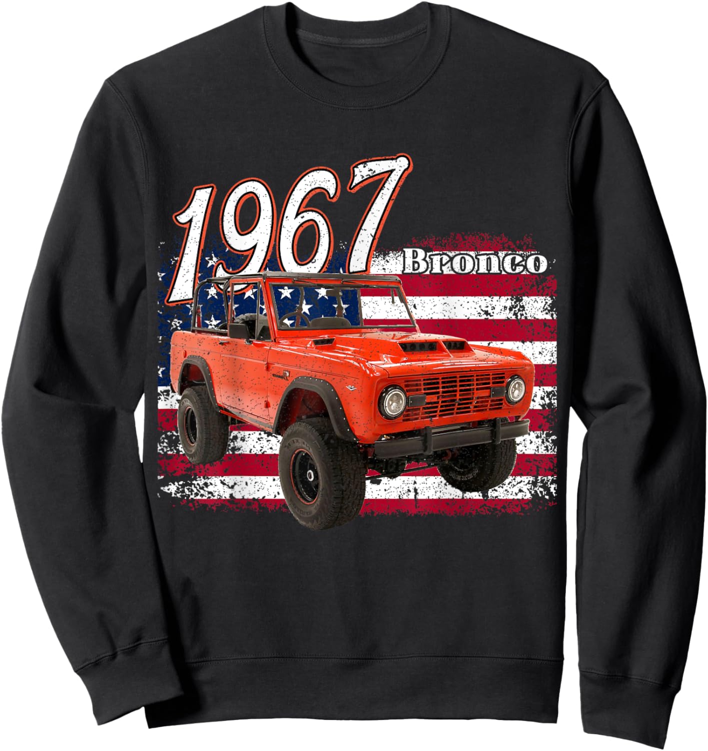 1967 67 Bronco SUV Car Sweatshirt - Sweatshirt | Black