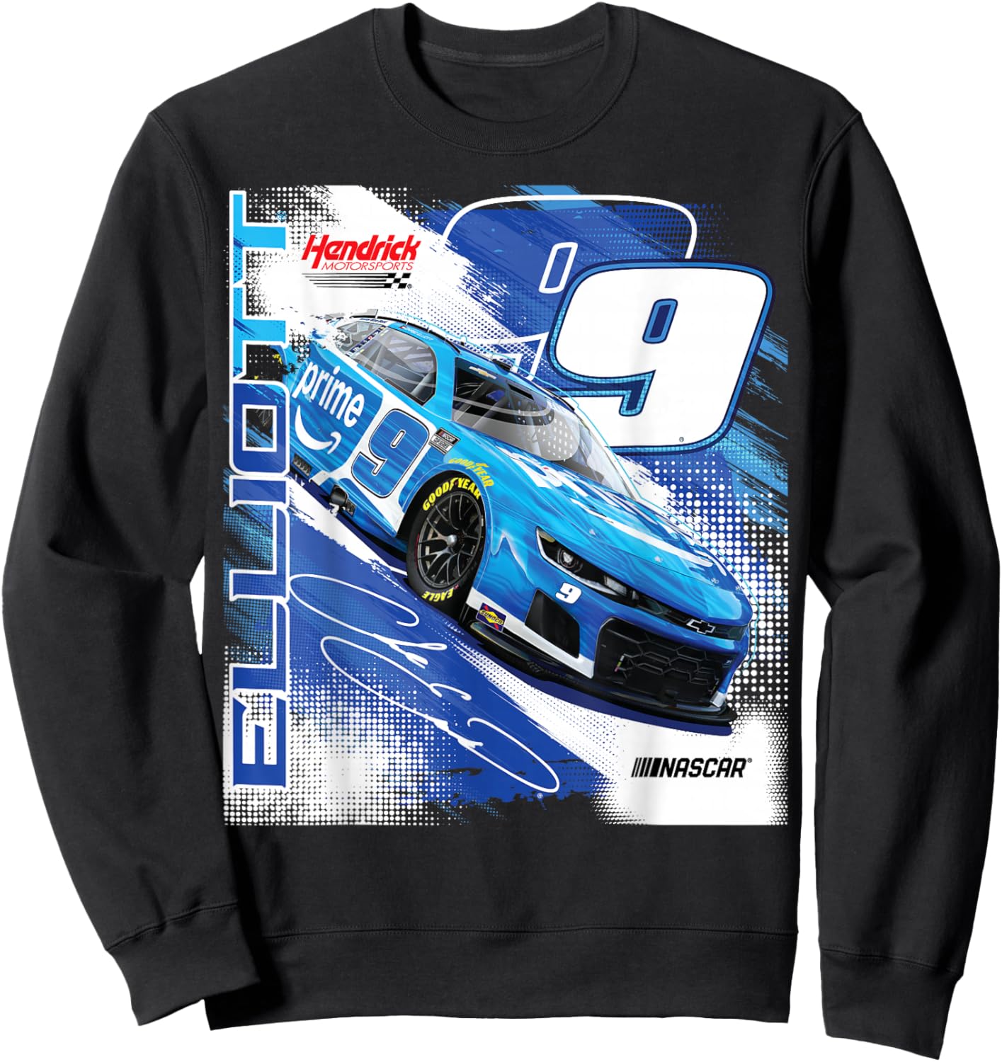 NASCAR - Chase Elliott #9 Prime - Hendrick Motorsports Sweatshirt - Sweatshirt | Black