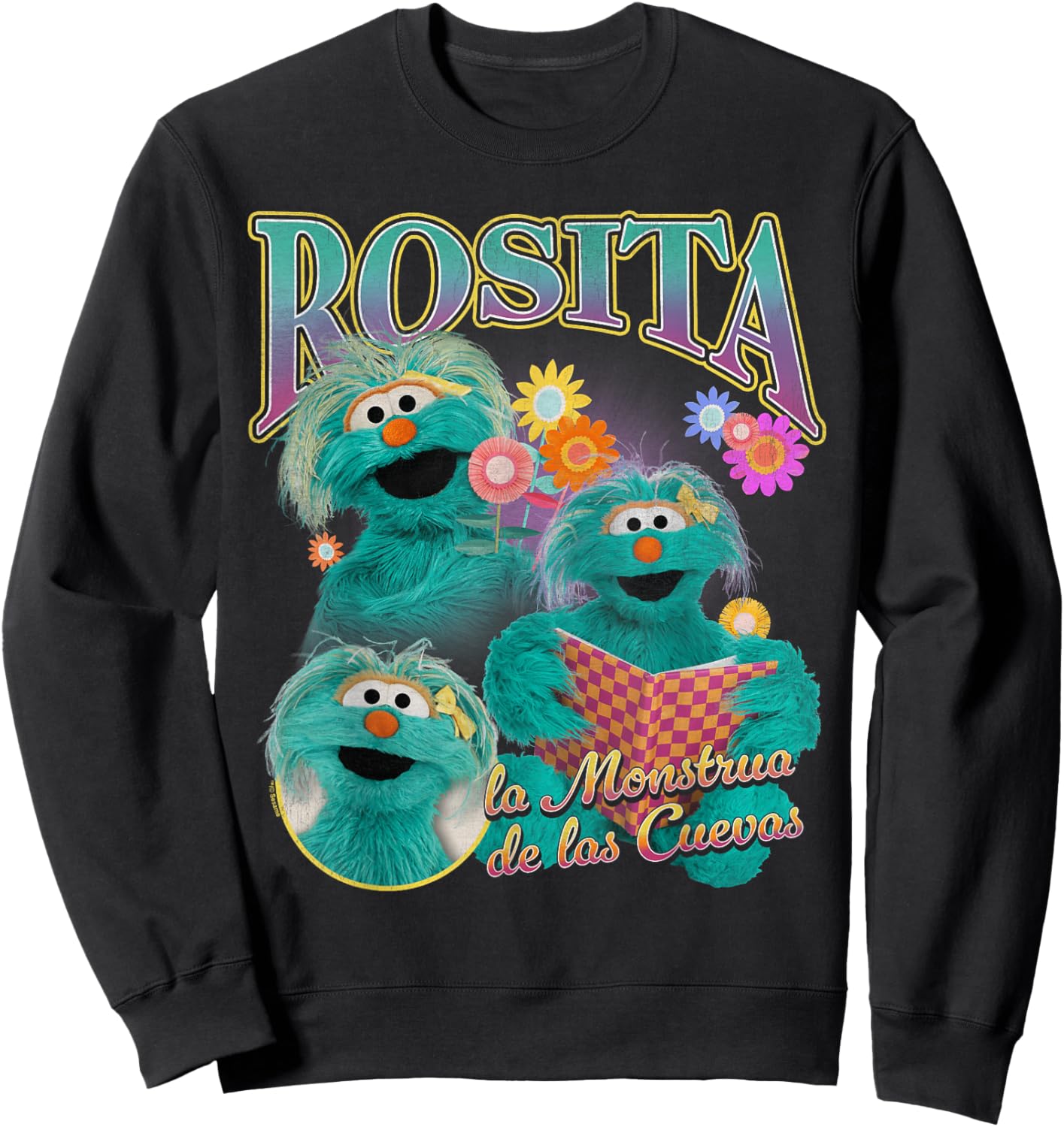 Sesame Street Rosita Bootleg Style Sweatshirt - Sweatshirt | Black