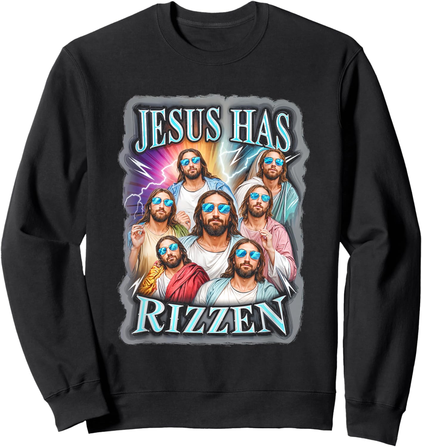 Jesus Has Rizzen Christian Faith Religion Belief Sweatshirt - Sweatshirt | Black