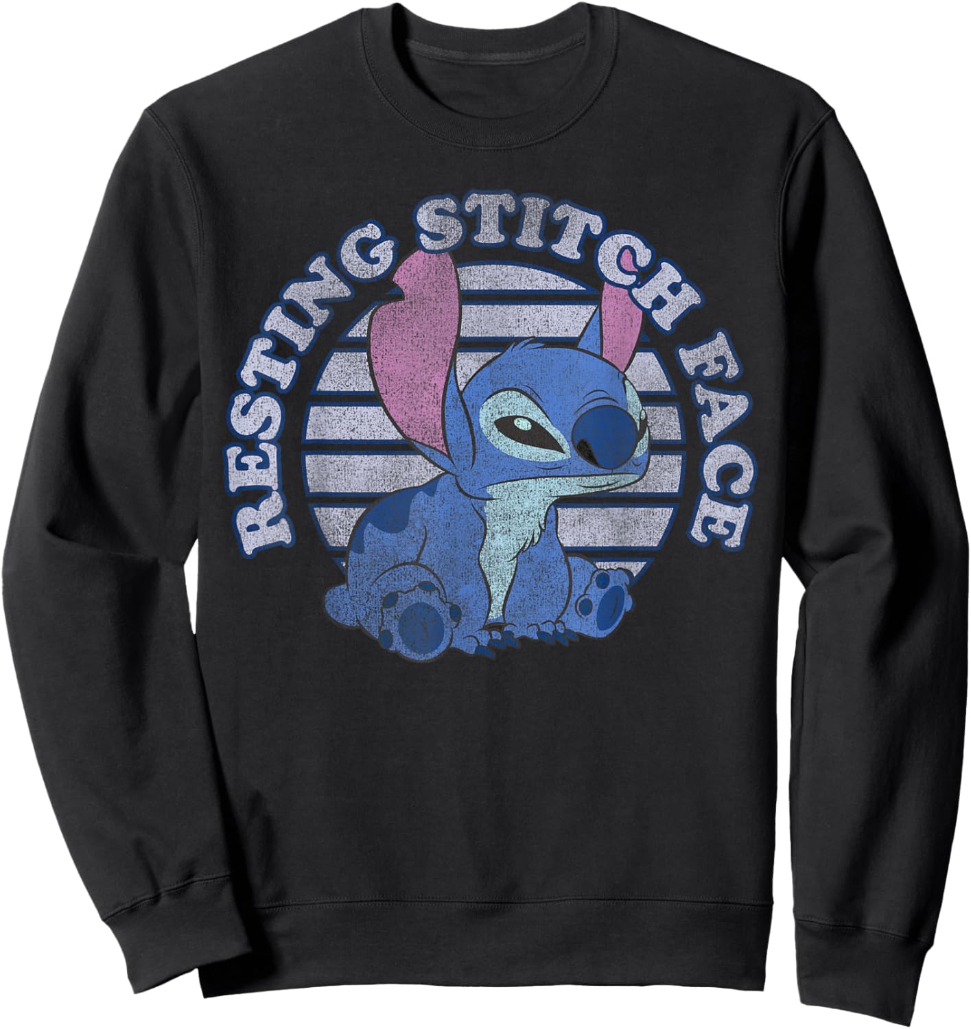 Disney Lilo & Stitch Resting Stitch Face Sweatshirt - Sweatshirt | Black