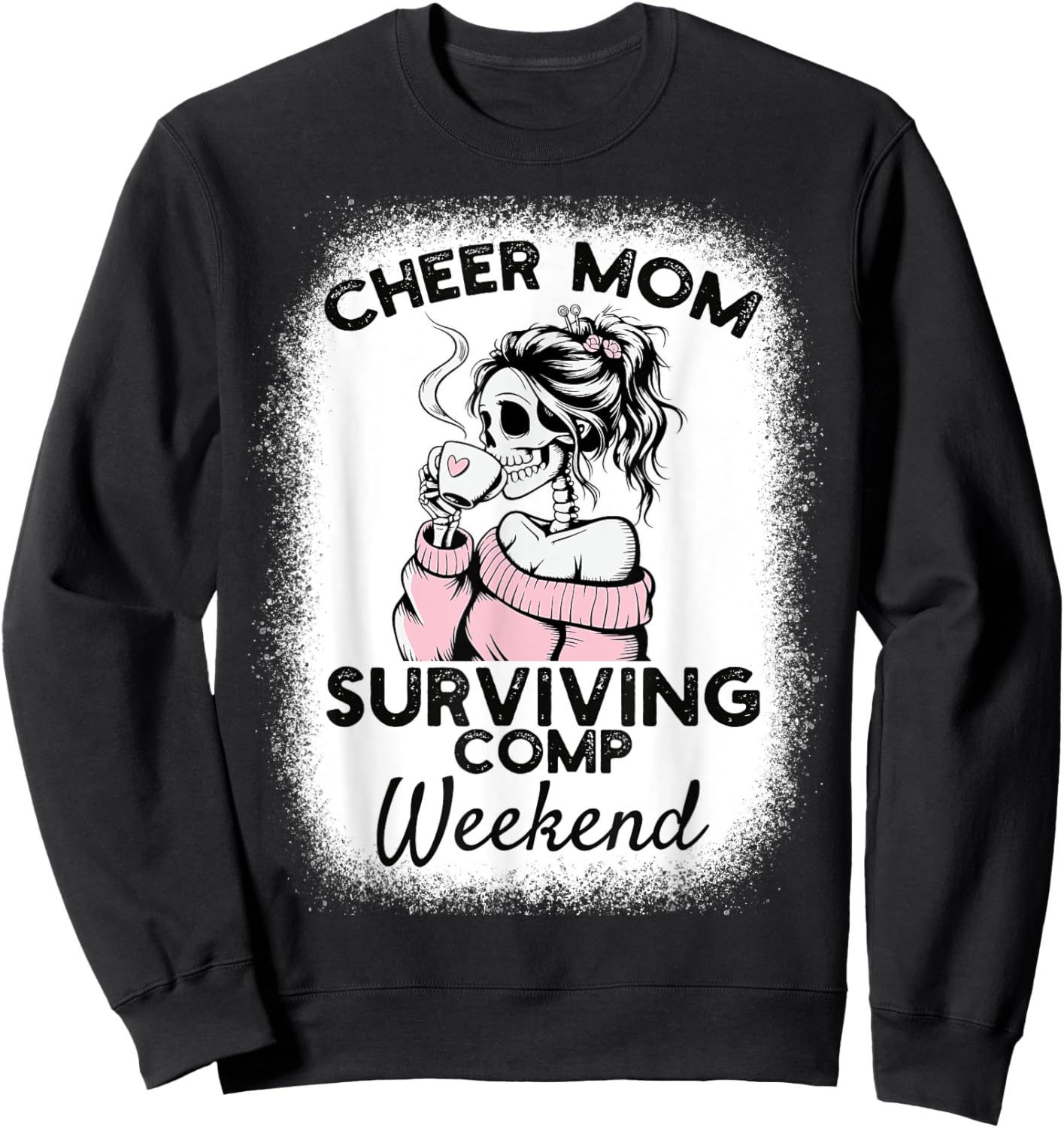 Cheer Mom Surviving Comp weekend Cheerleading Sweatshirt - Sweatshirt | Black