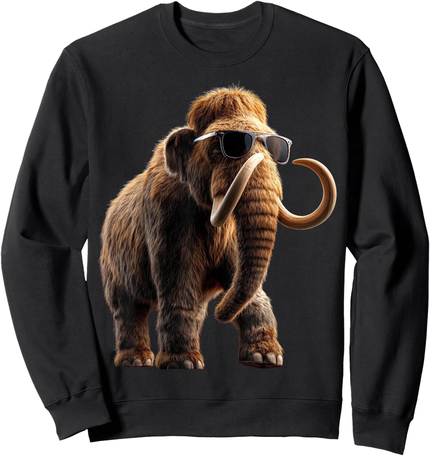 Mammut Woolly Hair Mammoth Weevil Mammoth Cute Mammoth Sweatshirt - Sweatshirt | Black