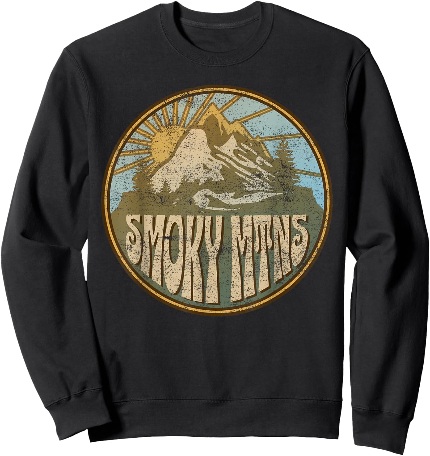 Smoky Mountains National Park Sweatshirt - Sweatshirt | Black