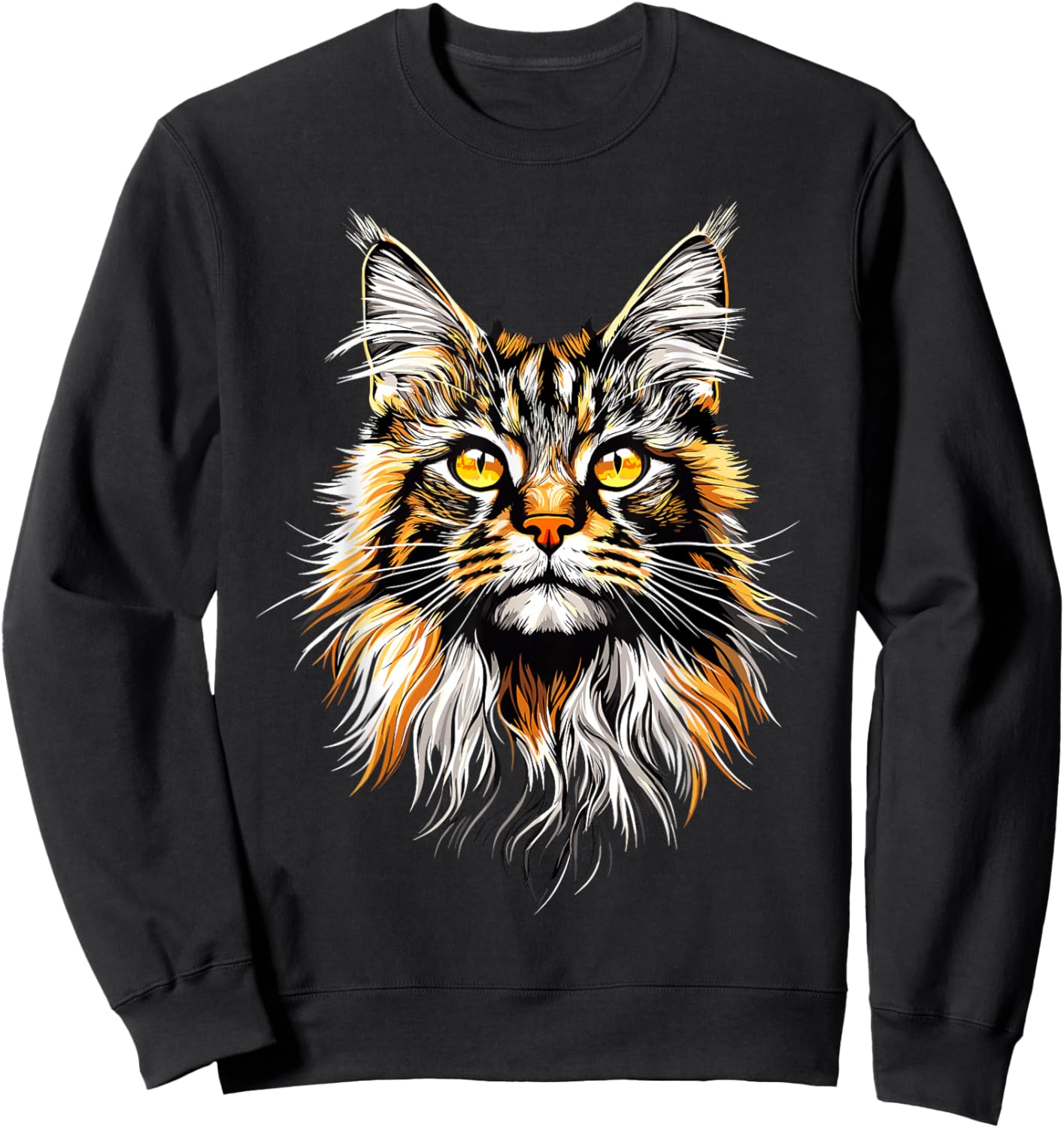 Maine Coon Cat Lovers Cute Funny Maine Coon Cats Lover Sweatshirt - Sweatshirt | Black