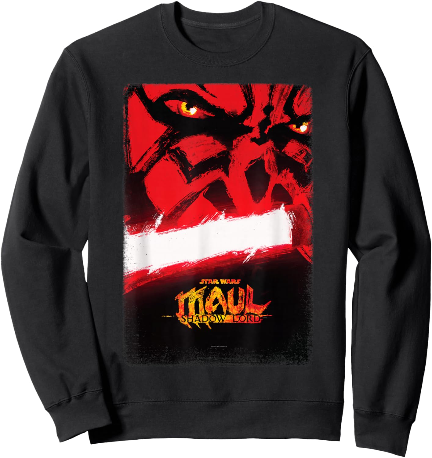 Star Wars Maul - Shadow Lord Official Pre-Release Poster Art Sweatshirt - Sweatshirt | Black