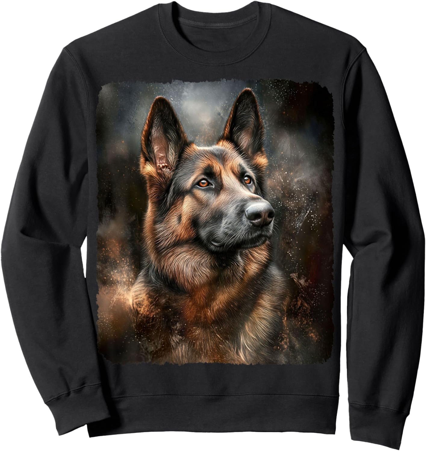 German Shepherd Dog Design for Dog Lover Sweatshirt - Sweatshirt | Black