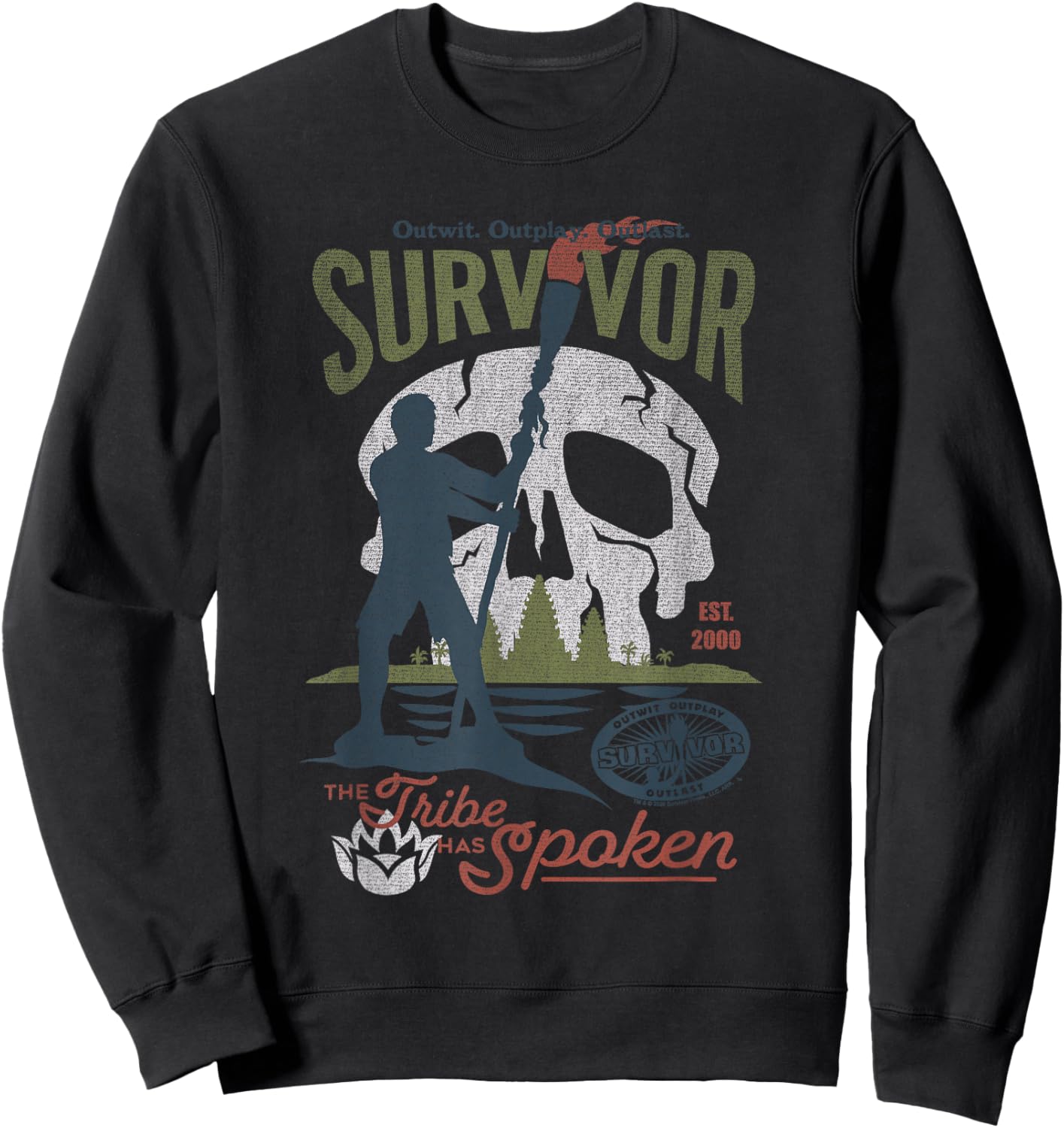 Survivor The Tribe Has Spoken Skull Island Reality TV Show Sweatshirt - Sweatshirt | Black