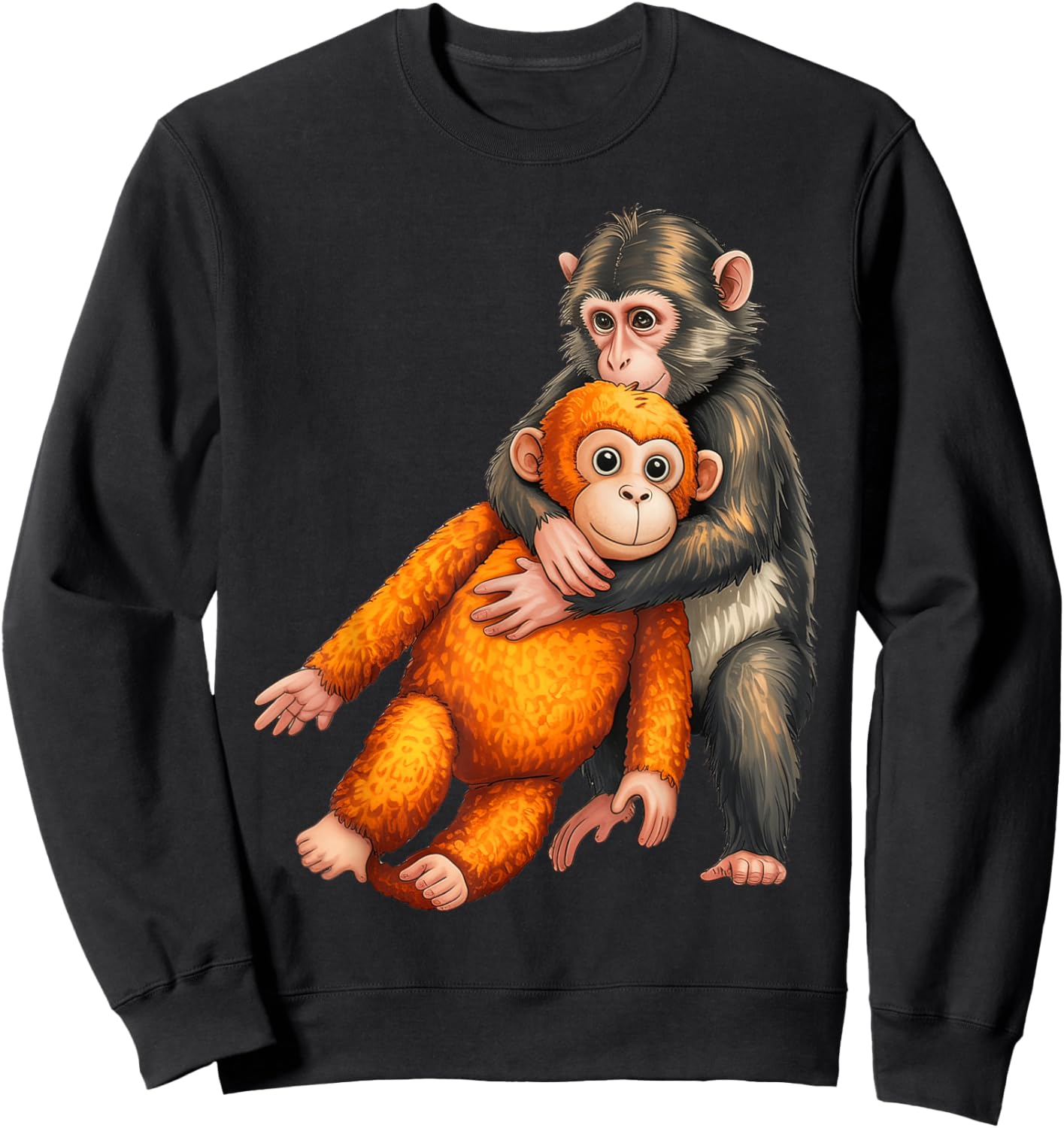 Baby Monkey Punch Sweatshirt - Sweatshirt | Black