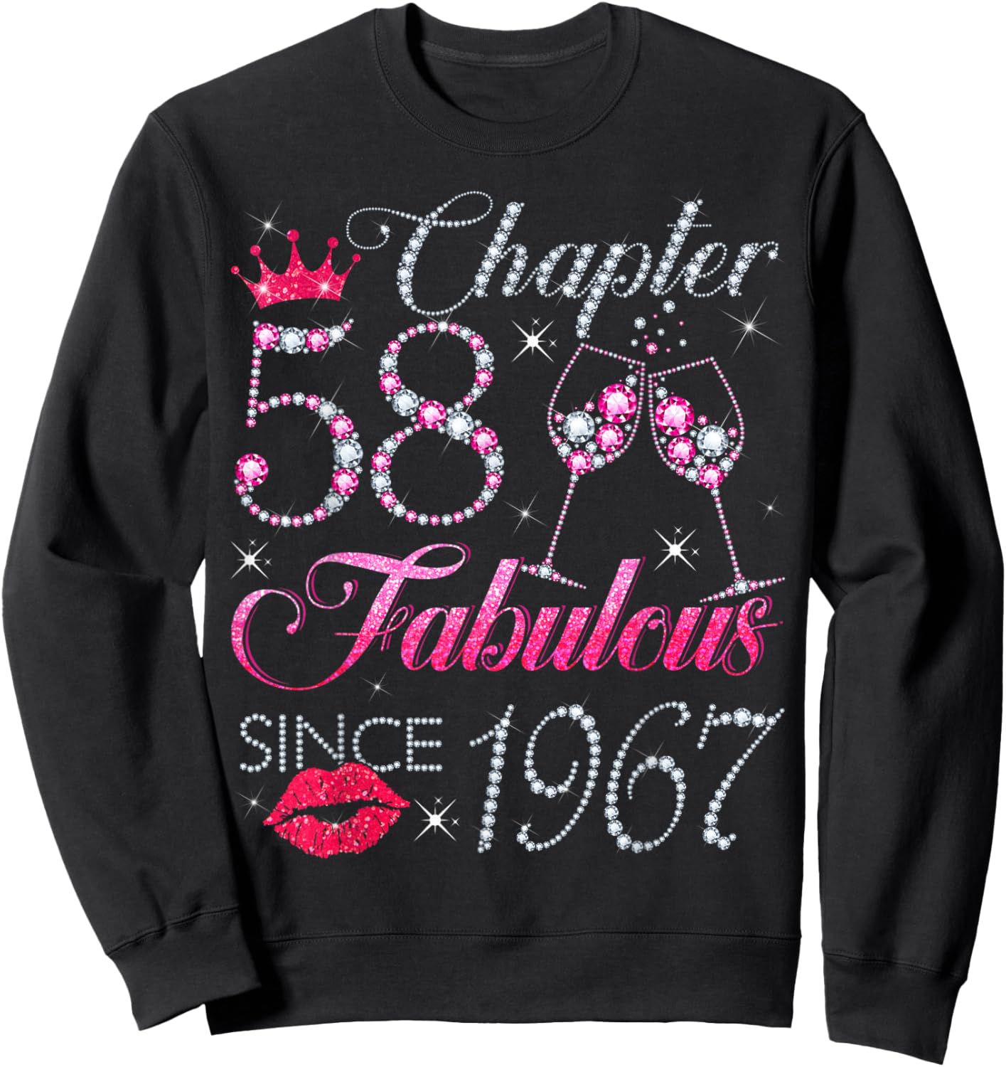 Chapter 58 Fabulous Since 1967 58Th Birthday Gift Sweatshirt - Sweatshirt | Black