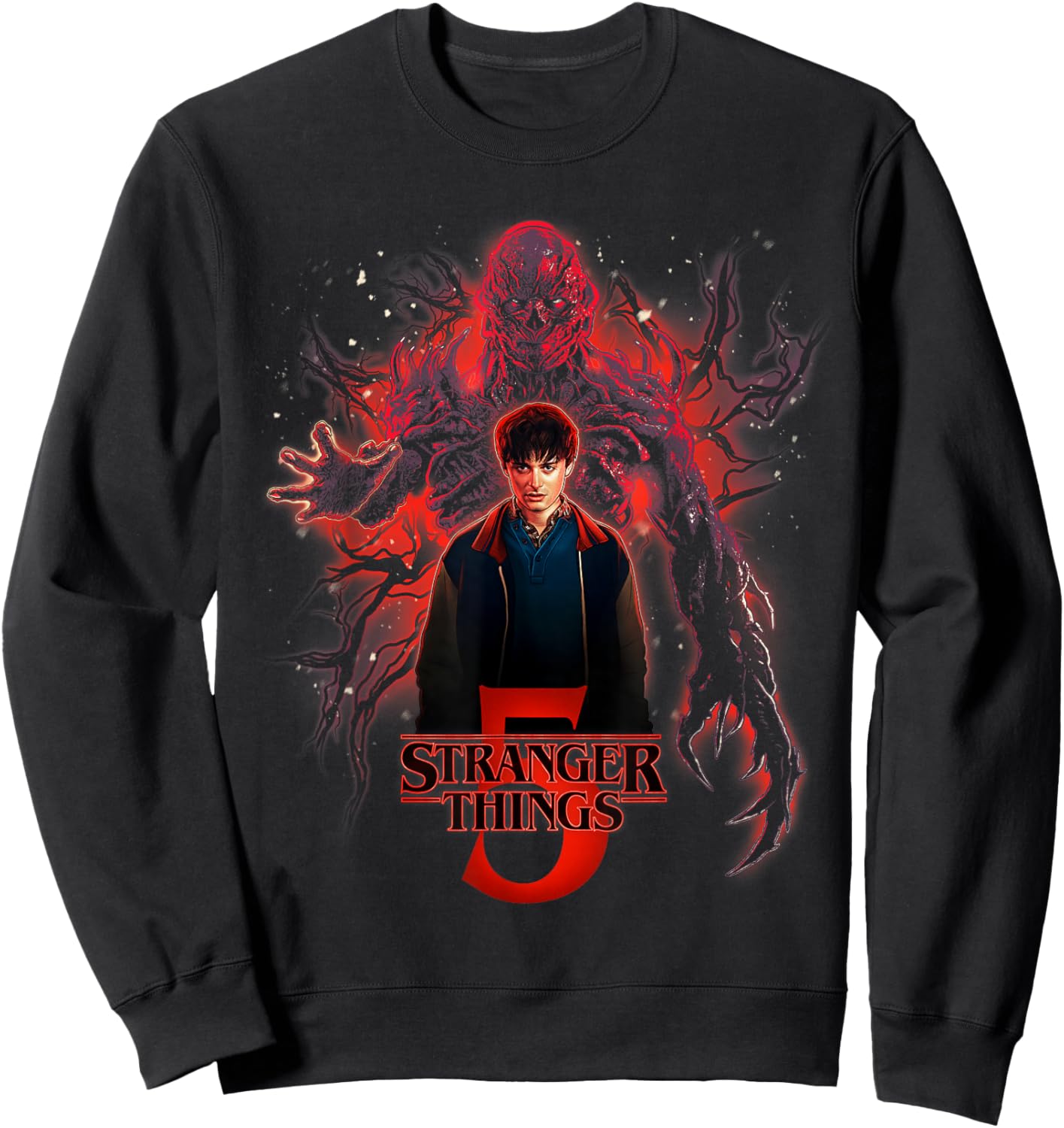 Stranger Things Will Versus Vecna Officially Licensed Sweatshirt - Sweatshirt | Black