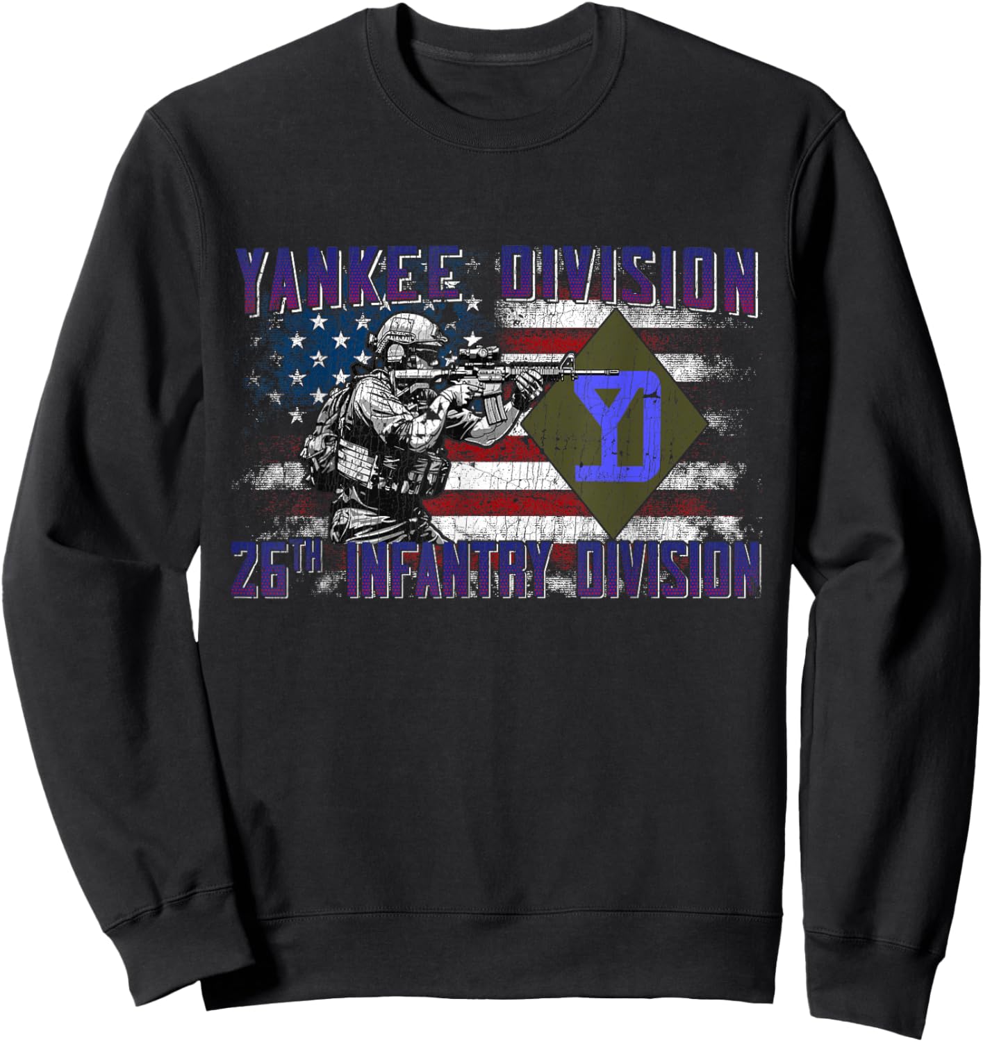 26th Infantry Division 26th ID Yankee Division Gifts Sweatshirt - Sweatshirt | Black