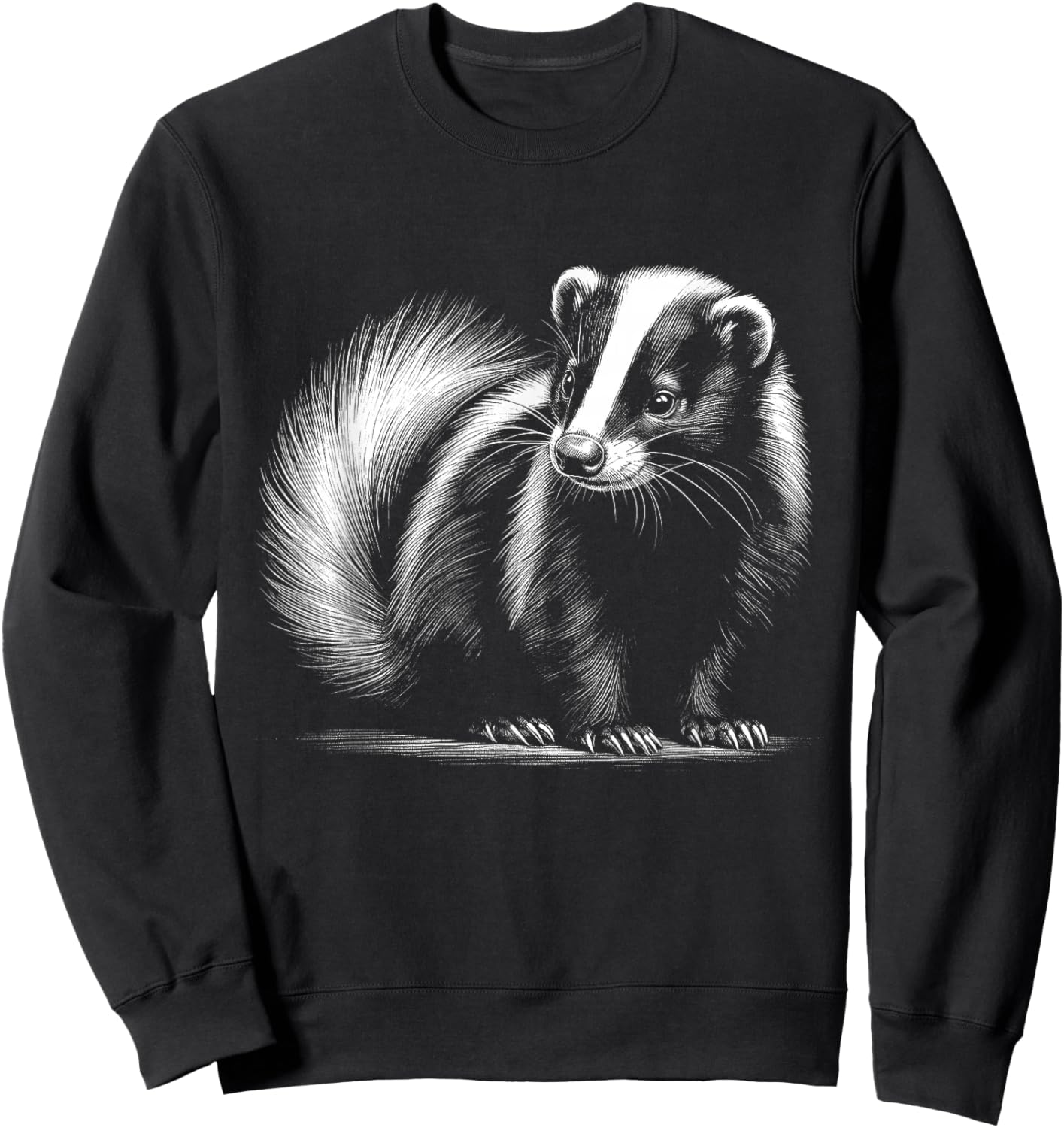 Skunk Lover Art Design Sweatshirt - Sweatshirt | Black
