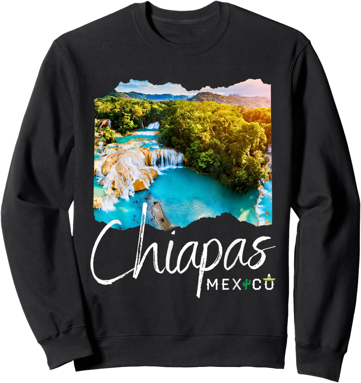 Mexico Chiapas Souvenir / Chiapas Sweatshirt - Sweatshirt | Black