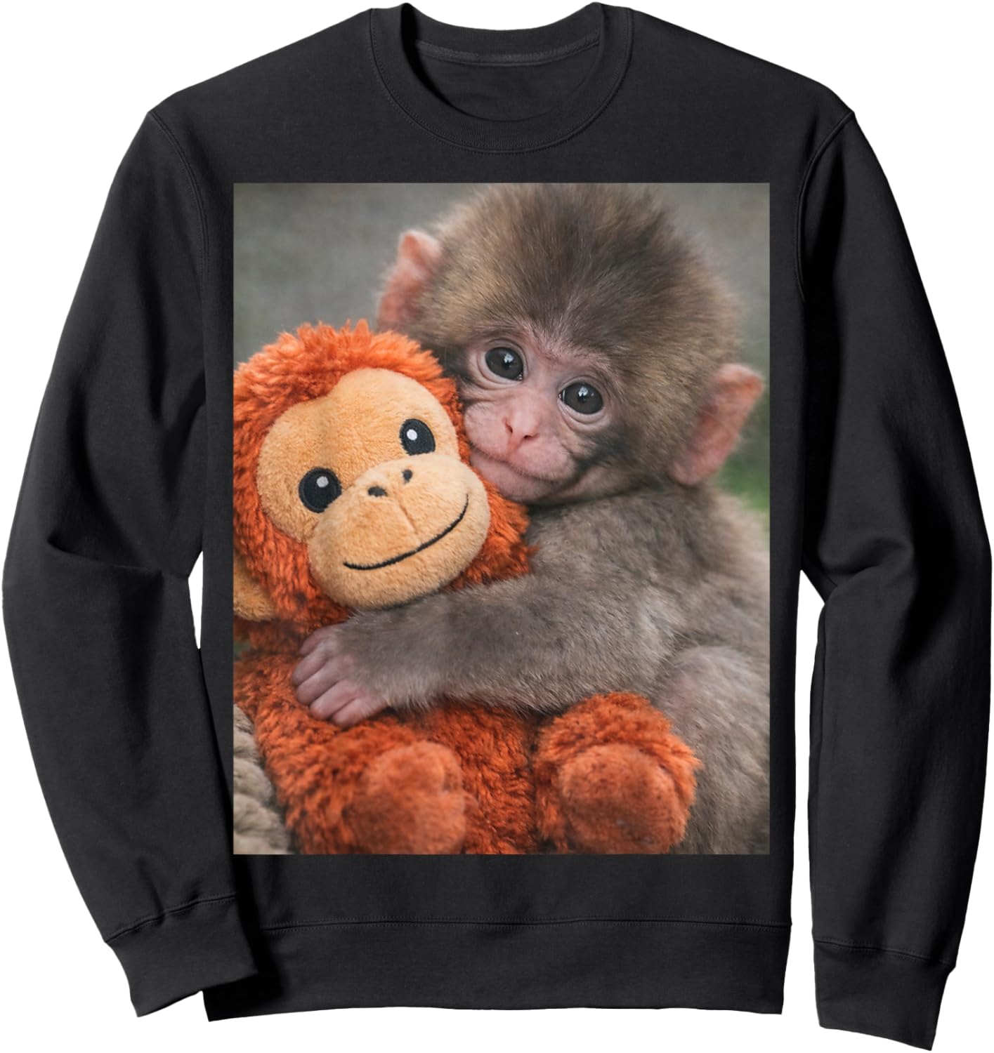 Punch The Monkey Meme X Monkey Meme Ape Punch Monkey Baby Meme Sweatshirt - Sweatshirt | Black