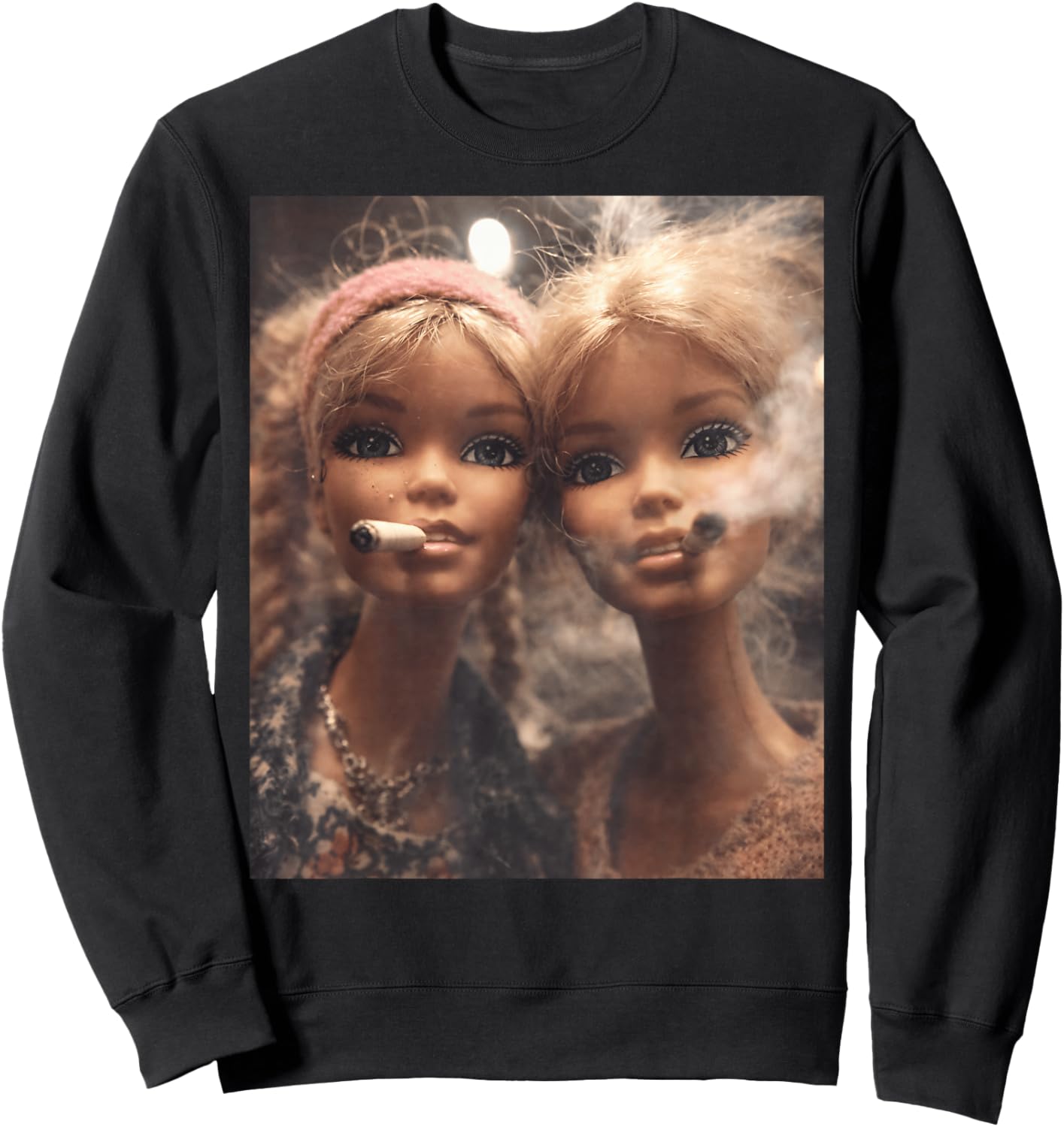 Disgusted FACE Meme DOLL Babe X Only Cute Baby Love Fans Sweatshirt - Sweatshirt | Black