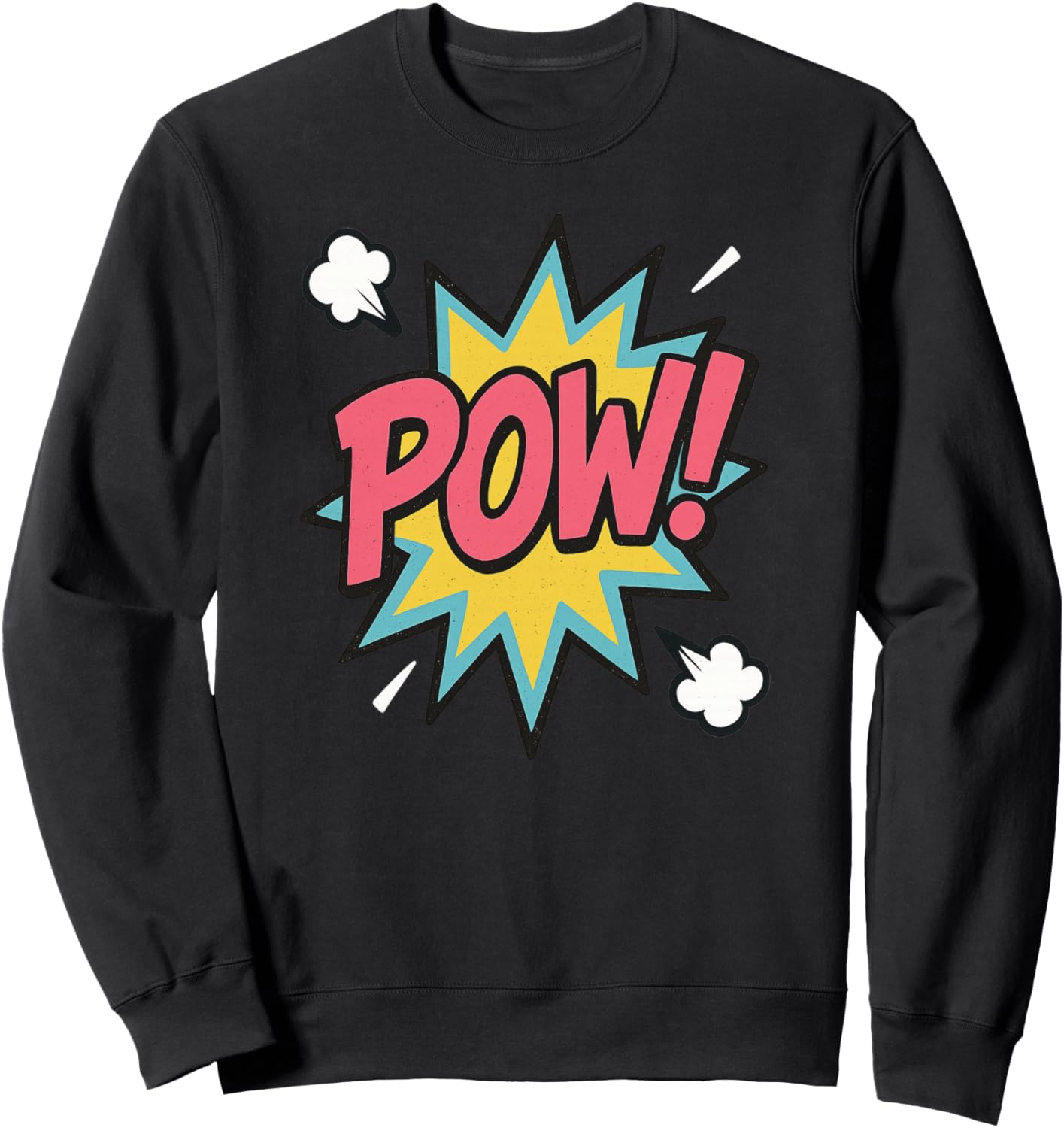 Pow! Superhero Comic Book Bubble Sweatshirt - Sweatshirt | Black