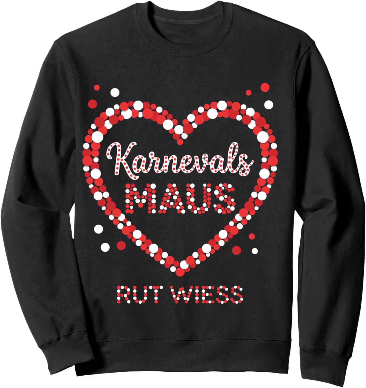 Carnival Mouse Heart Rut Wess Cologne Women's Fancy Dress Shirt Sweatshirt - Sweatshirt | Black