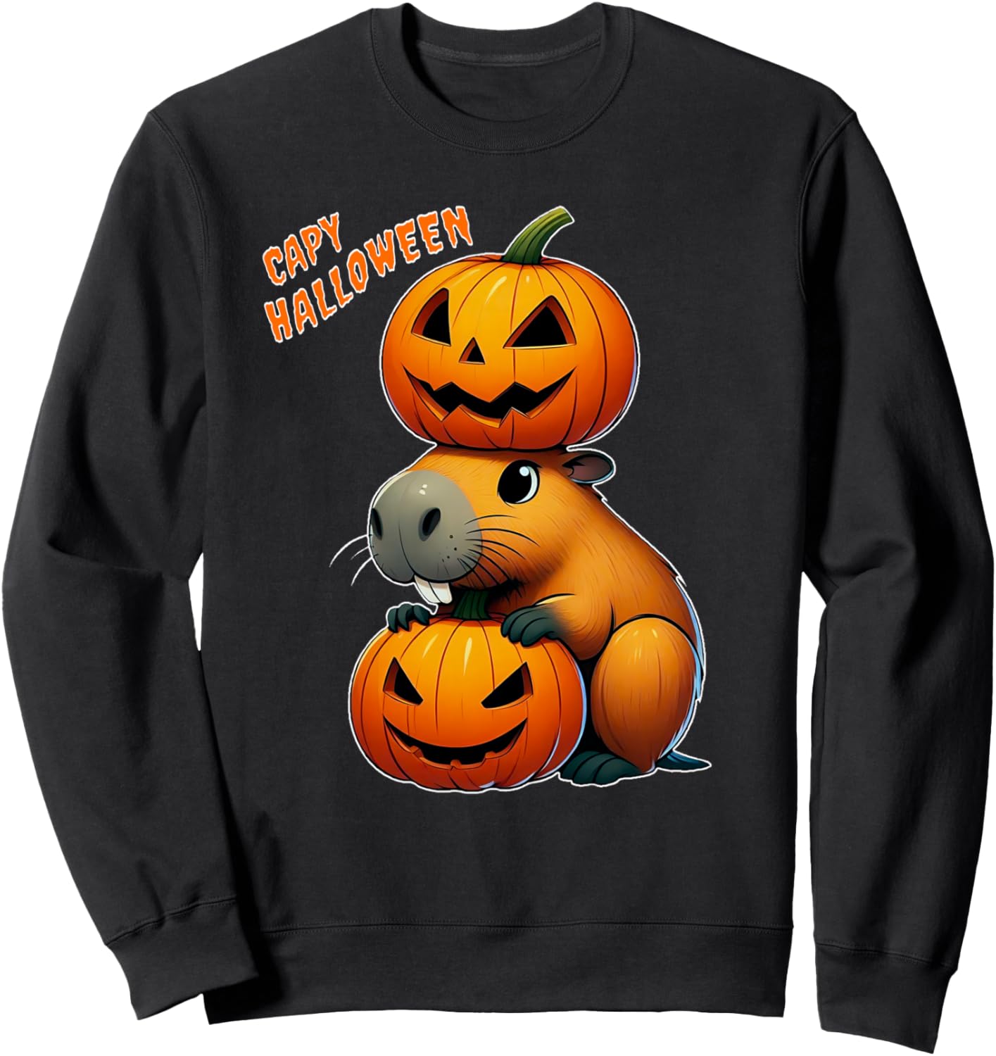 Capy Halloween Sweatshirt - Sweatshirt | Black