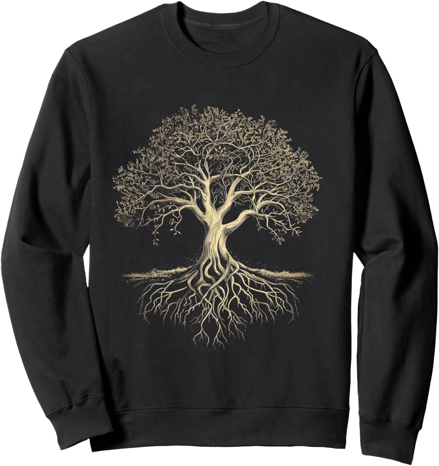 Arbre de Vie Manche Longue Sweatshirt - Sweatshirt | Black