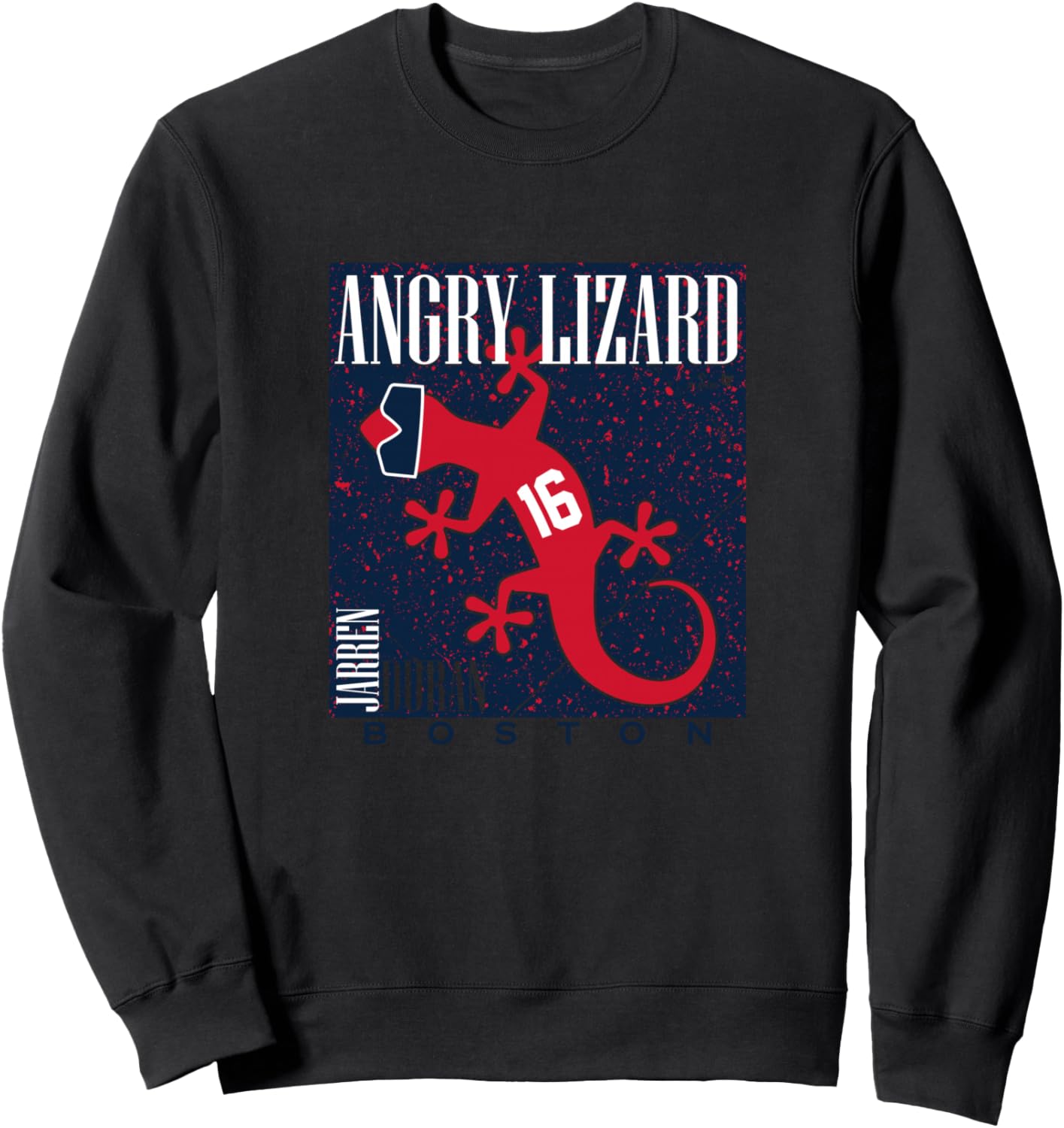 Jarren Duran - Angry Lizard - Boston Baseball Sweatshirt - Sweatshirt | Black