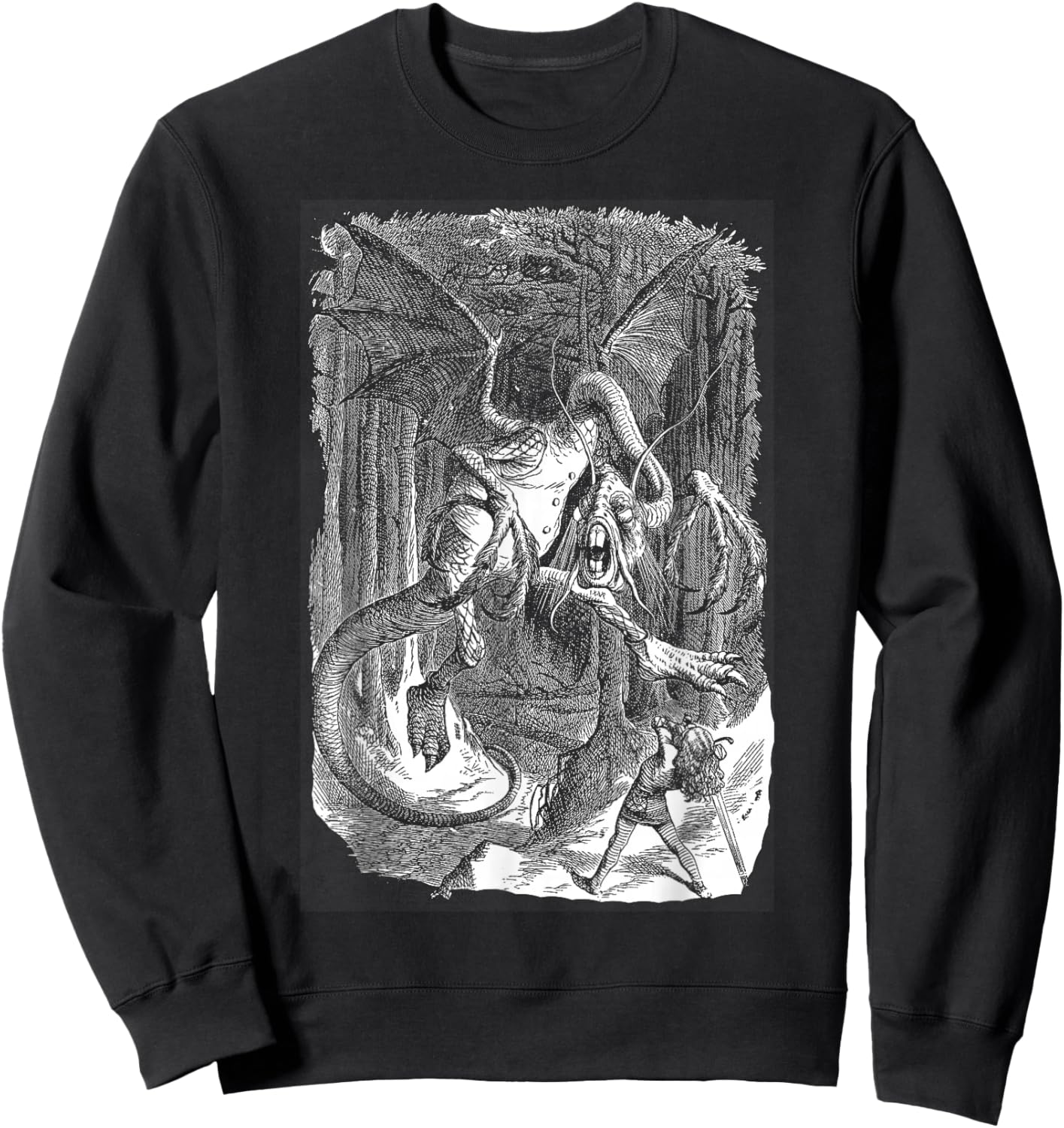 Beware the Jabberwocky Sweatshirt - Sweatshirt | Black