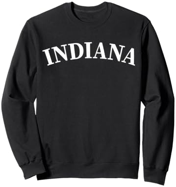Indiana - Throwback Design - Classic Sweatshirt - Sweatshirt | Black