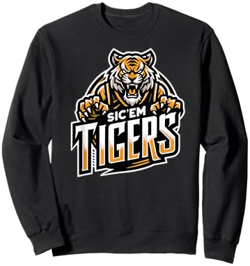 Trinity Love Clothing Co. Broken Arrow Sic'em Tigers Sweatshirt - Sweatshirt | Black