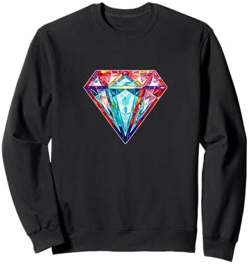 Diamond Black Black Men's Cool Shirts Sweatshirt - Sweatshirt | Black