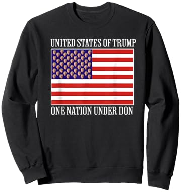 United States of Trump One-Nation Under Don Trump Flag 2024 Sweatshirt - Sweatshirt | Black