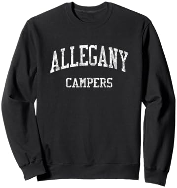 Allegany High School HS Cumberland MD Vintage Sports Sweatshirt - Sweatshirt | Black