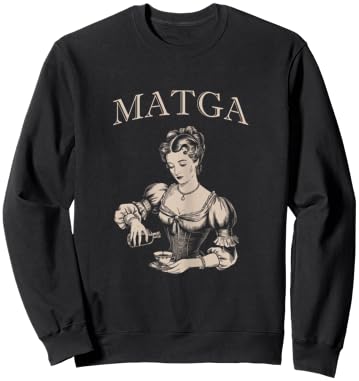 Vintage MATGA Make Aqua Tofana Great Again Funny Feminist Sweatshirt - Sweatshirt | Black
