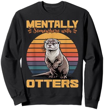 Funny Otter Sweatshirt - Sweatshirt | Black
