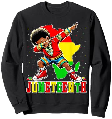 I Am Black History Dabbing Kid Juneteenth Kids Boys Sweatshirt - Sweatshirt | Black