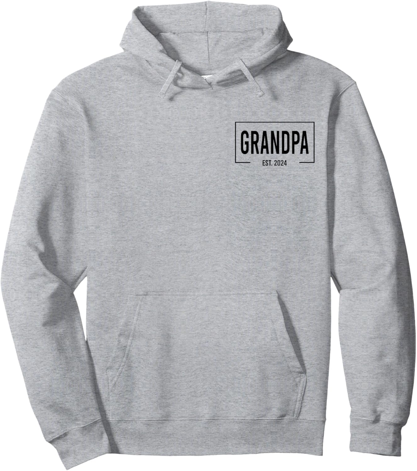 Grandpa Est. 2024 Logo Paps Loading New Grandpa Hoodie - Hoodie | Ash