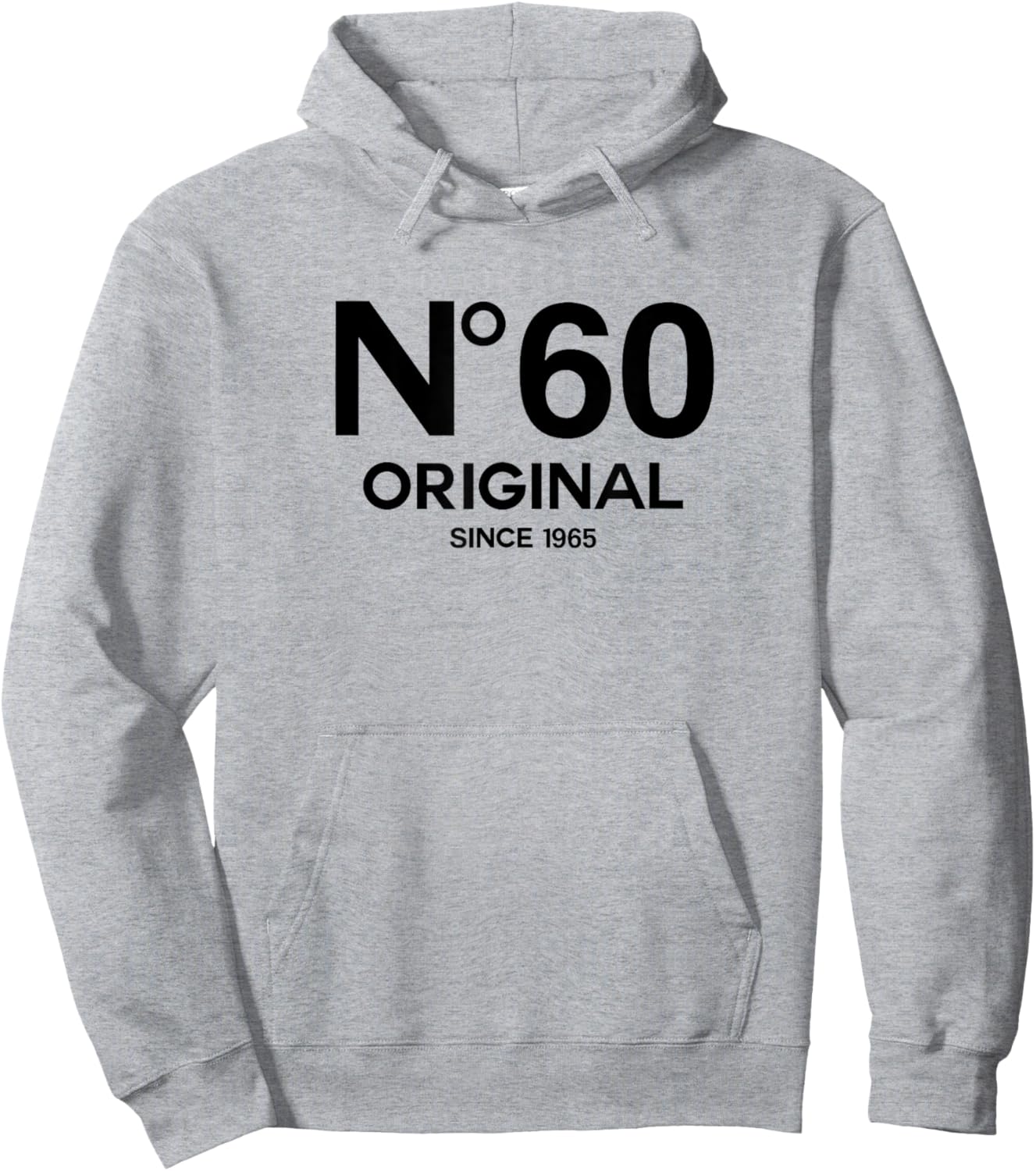 No 60 Original 60th Birthday Born in 1965 Fiftieth Retro Hoodie - Hoodie | Ash