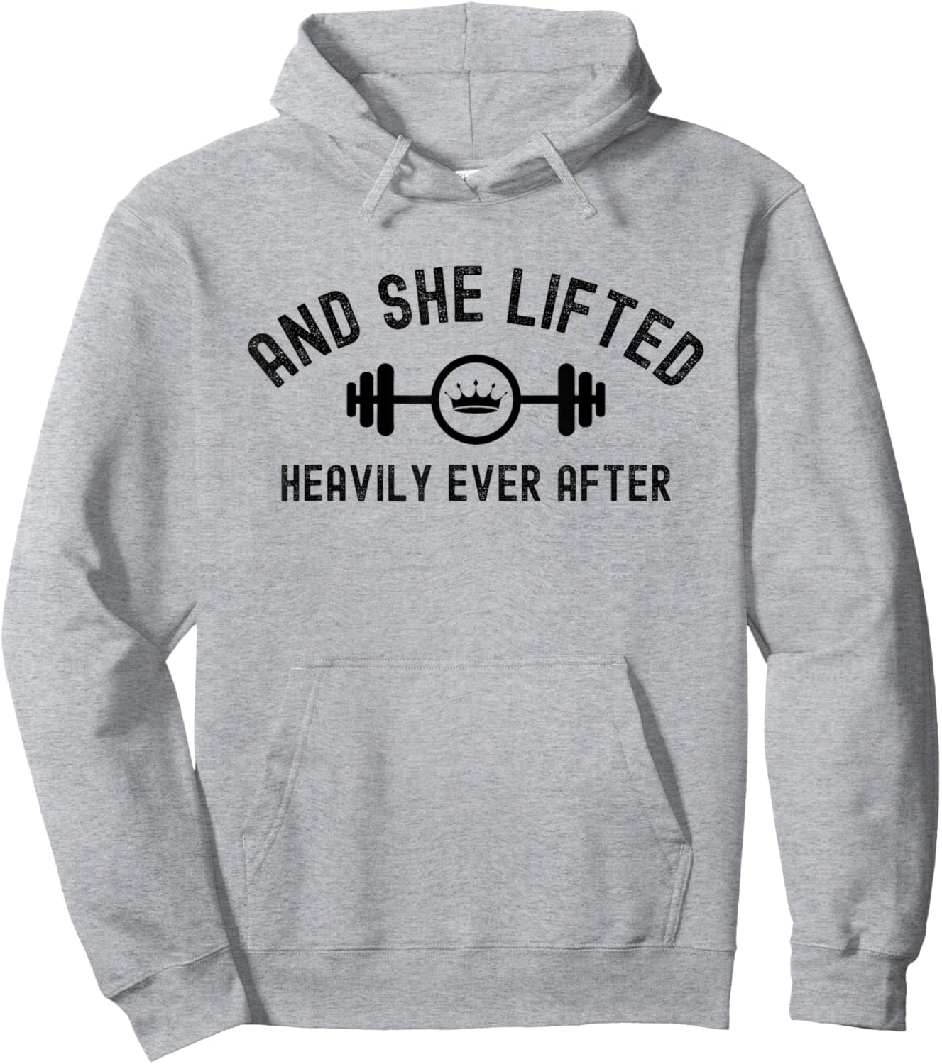 And She Lifted Heavily Ever After, Cute Fitness Hoodie - Hoodie | Ash