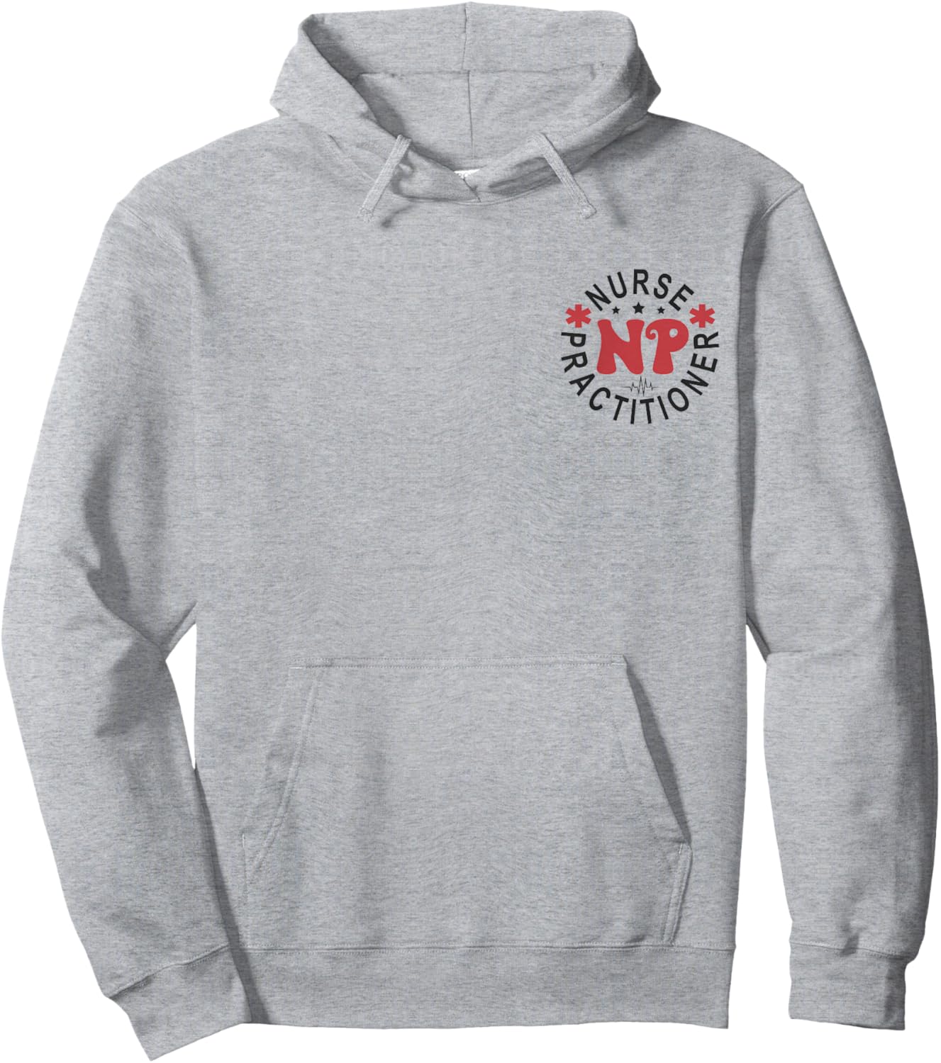 Funny Family Nurse Practitioner NP Nursing Day Nurse Week Hoodie - Hoodie | Ash